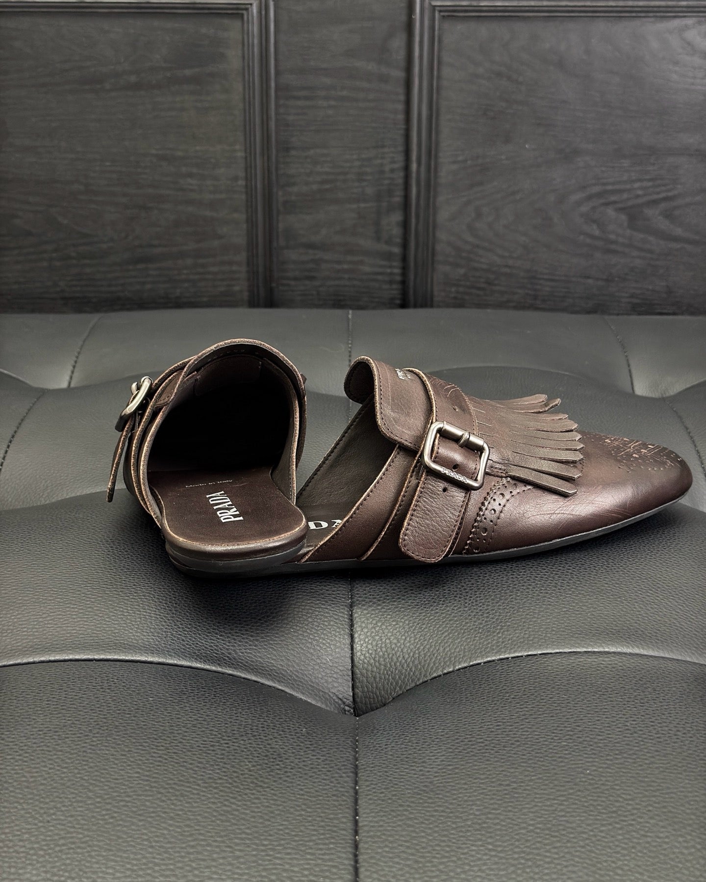 Black and Dark brown Shoes - FashionHype.xyz