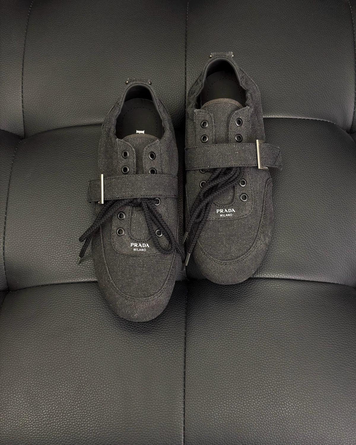 Dark grey and Light Brown Shoes