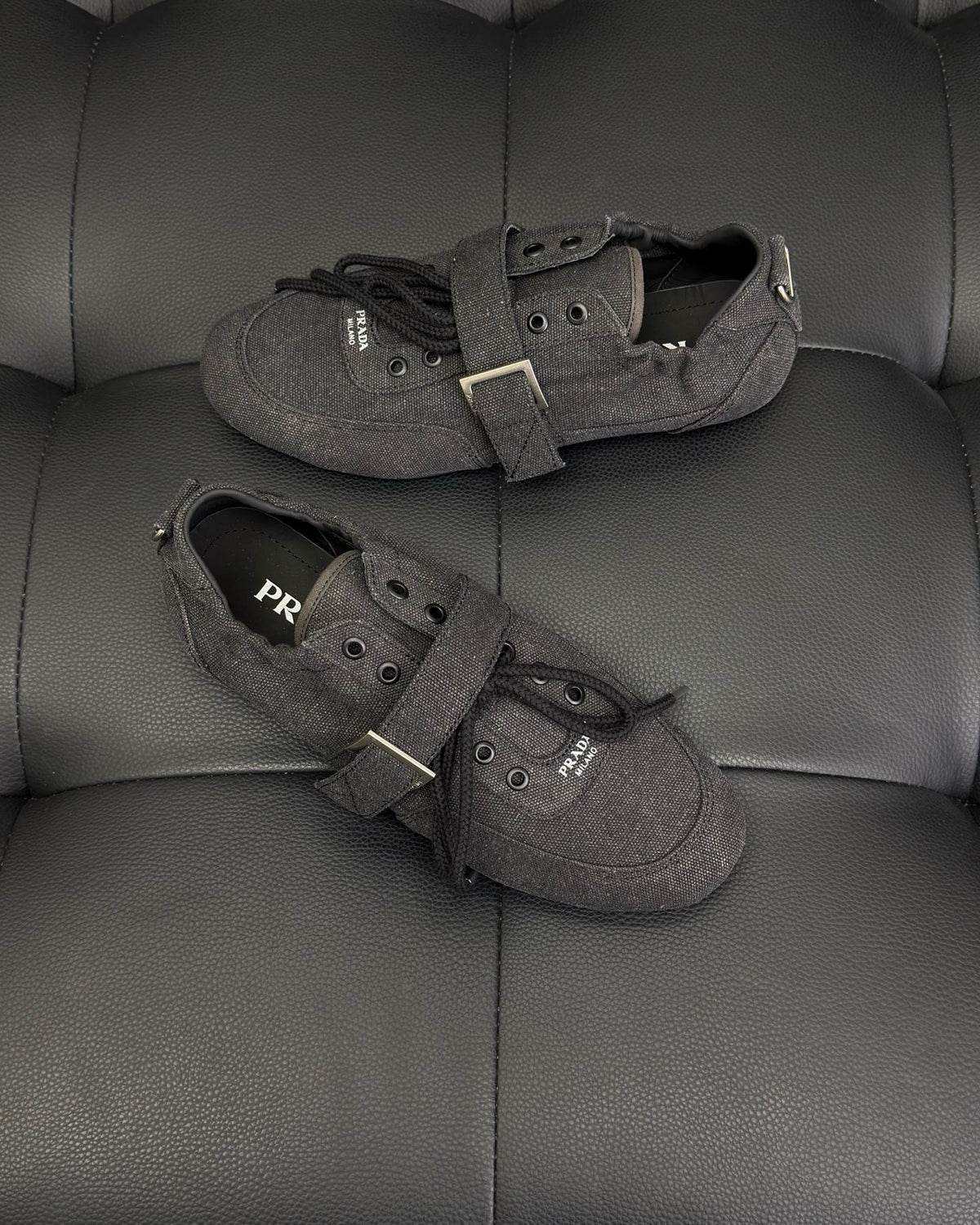 Dark grey and Light Brown Shoes