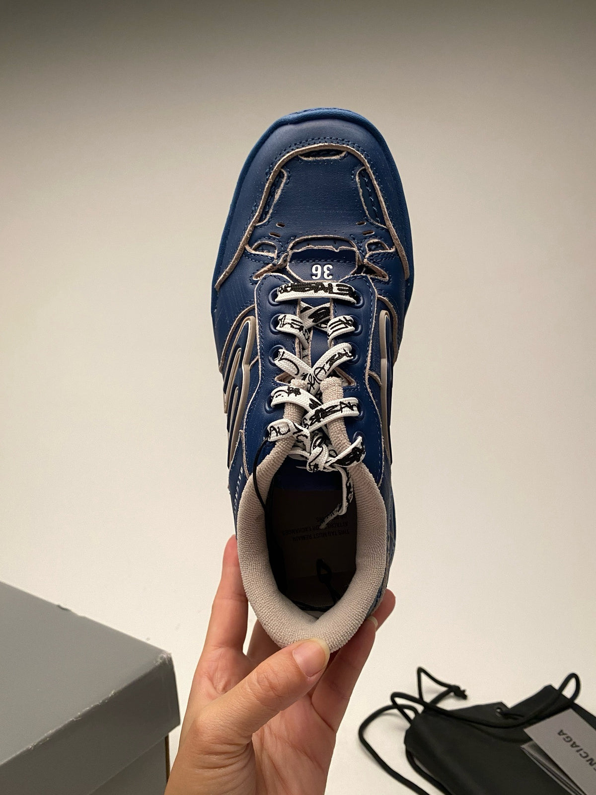 Blue and Pink Shoes