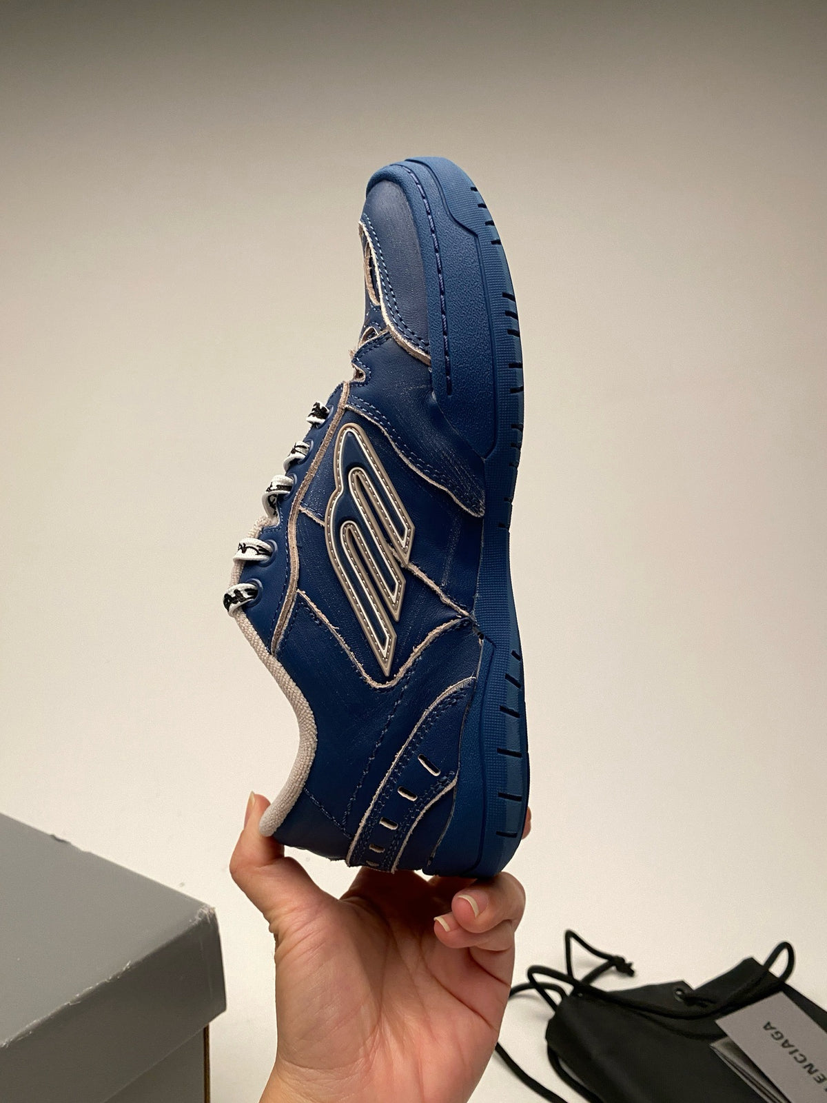 Blue and Pink Shoes