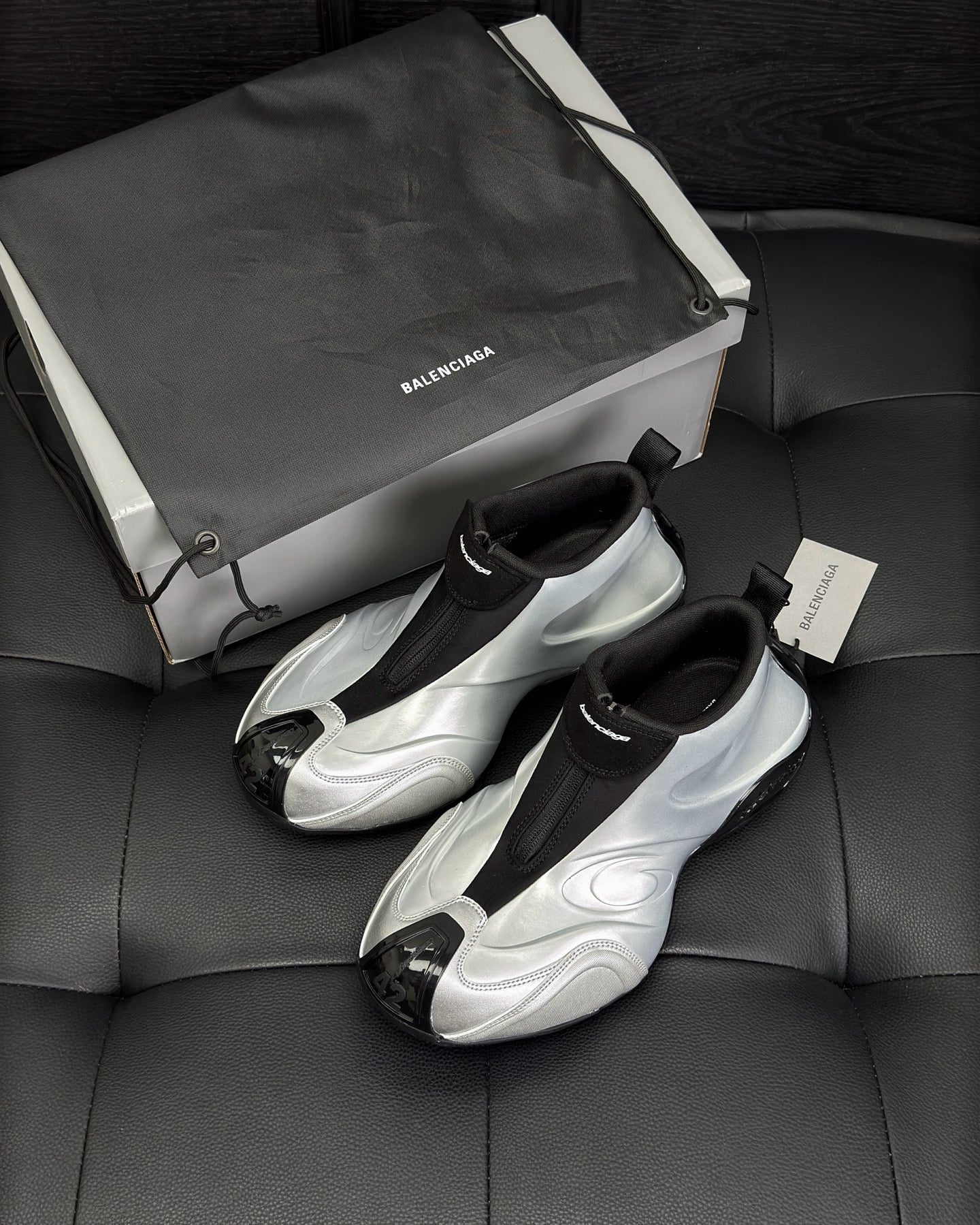 Black and White grey Shoes