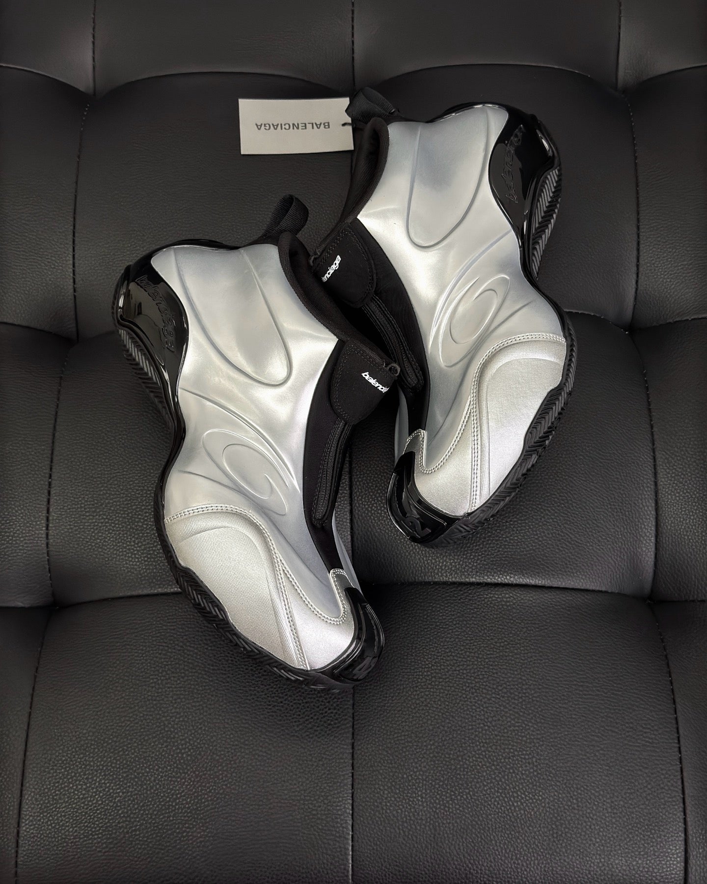 Black and White grey Shoes