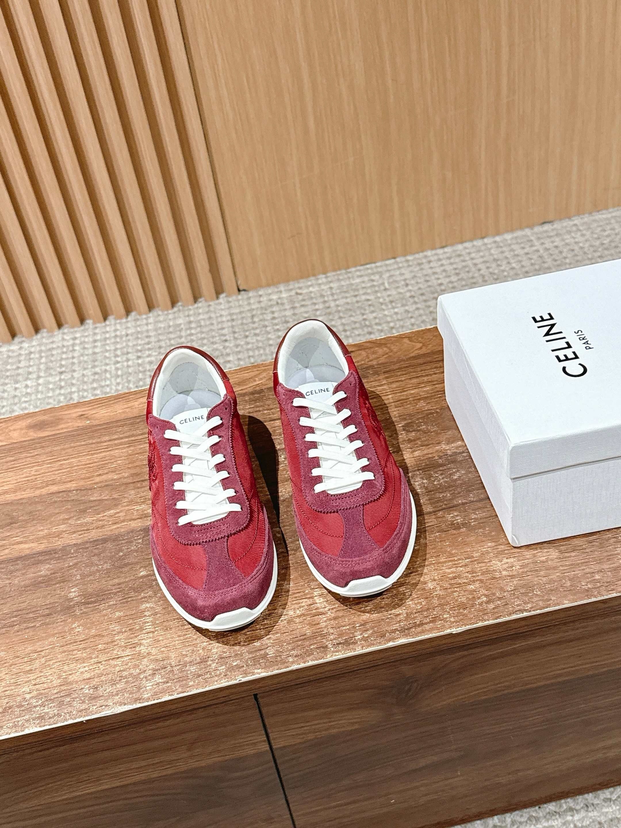 Red and Grey Shoes
