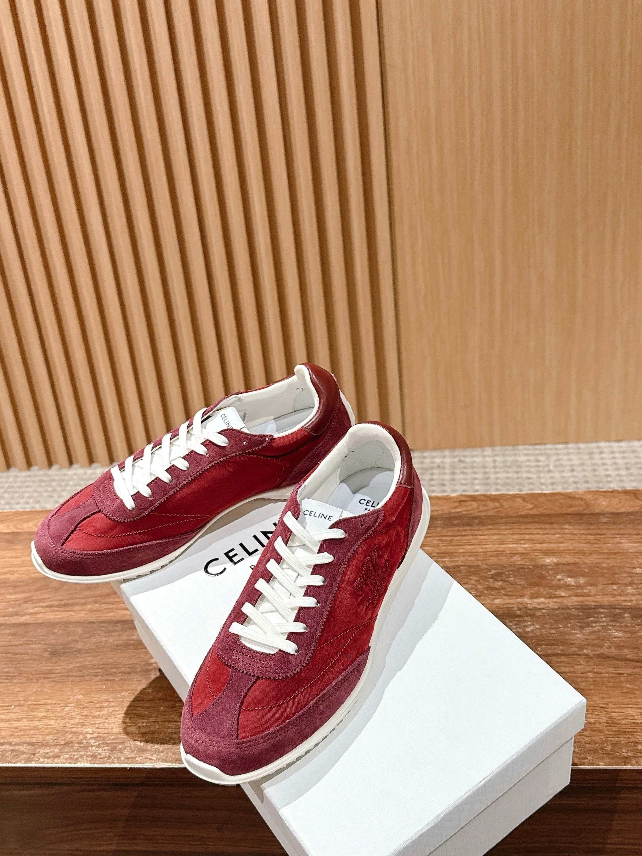 Red and Grey Shoes