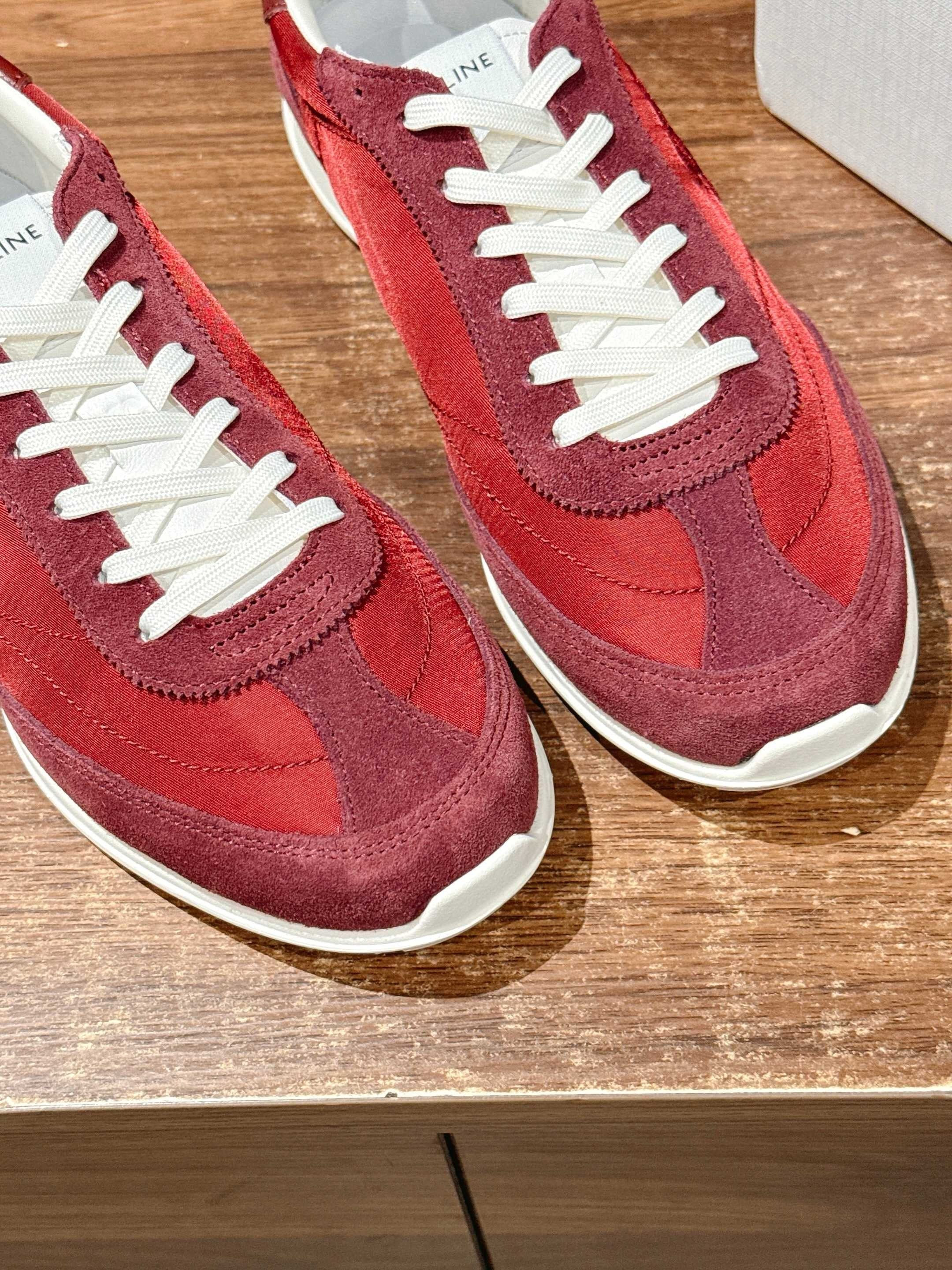 Red and Grey Shoes