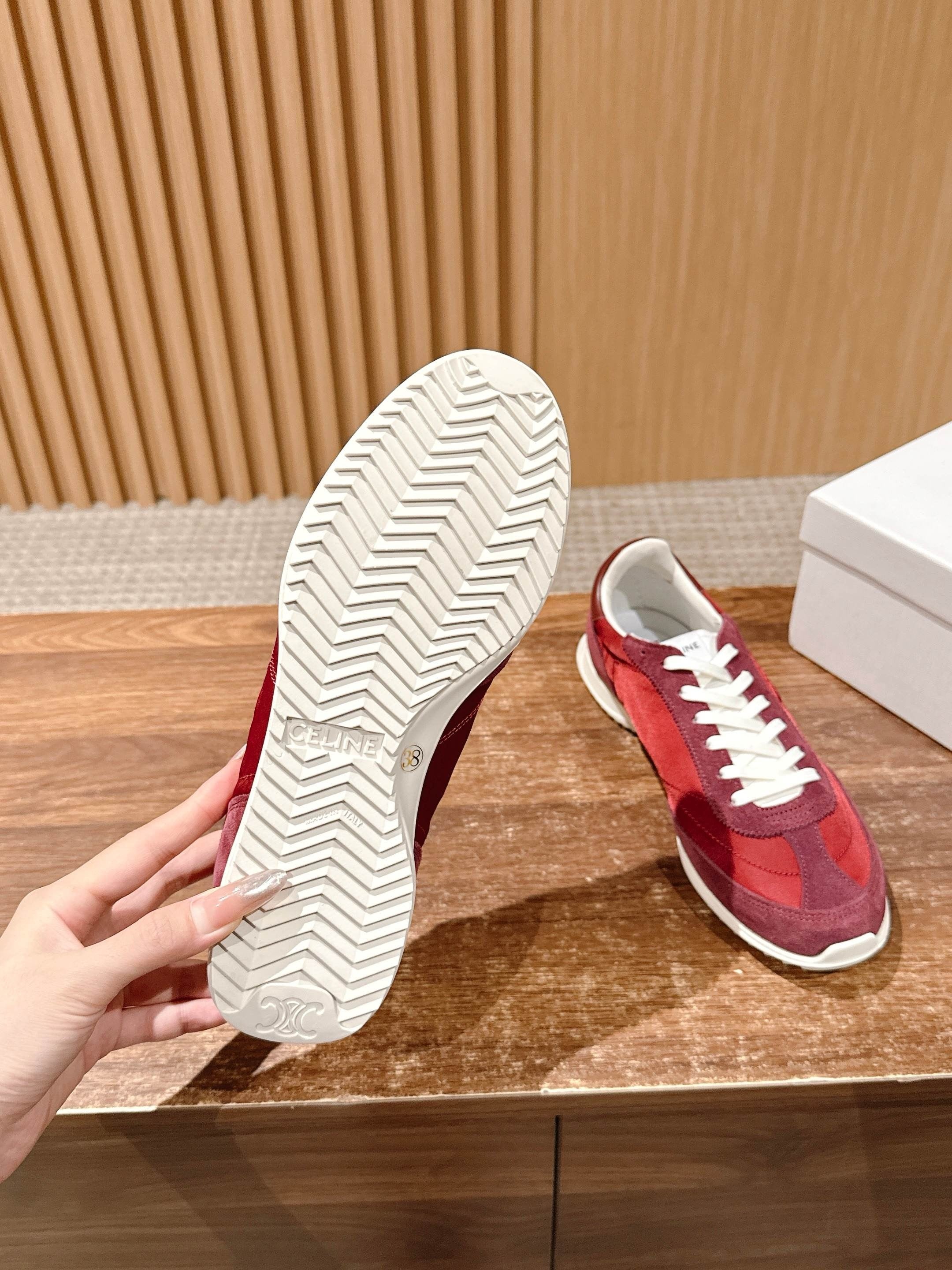Red and Grey Shoes