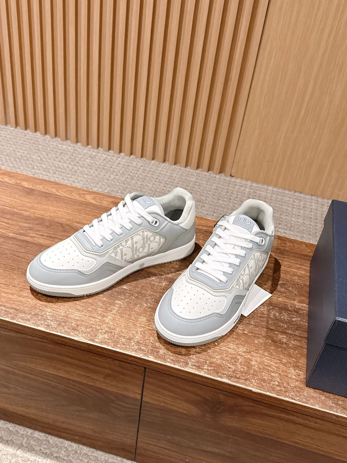 White grey and White Shoes