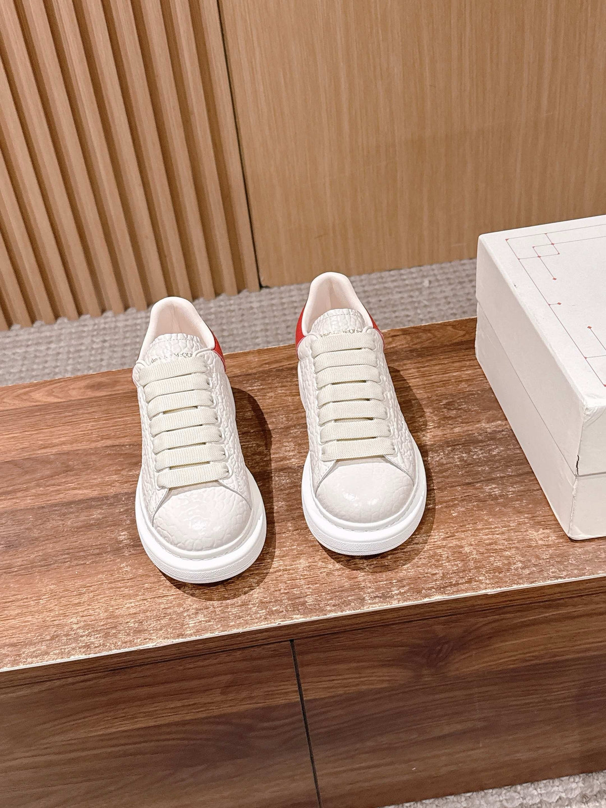 White red and White blue Shoes