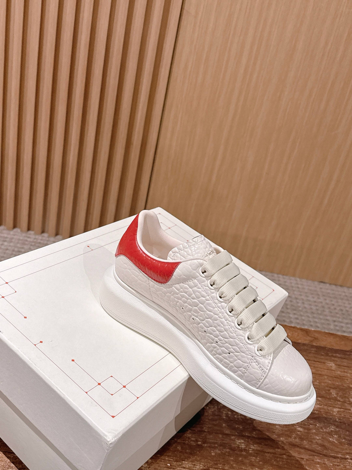 White red and White blue Shoes
