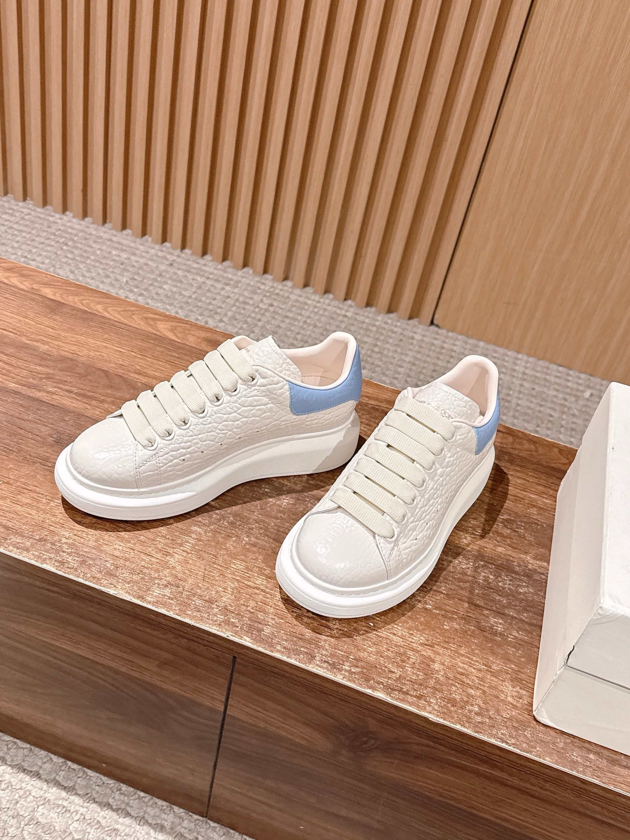 Blue white and Red white Shoes