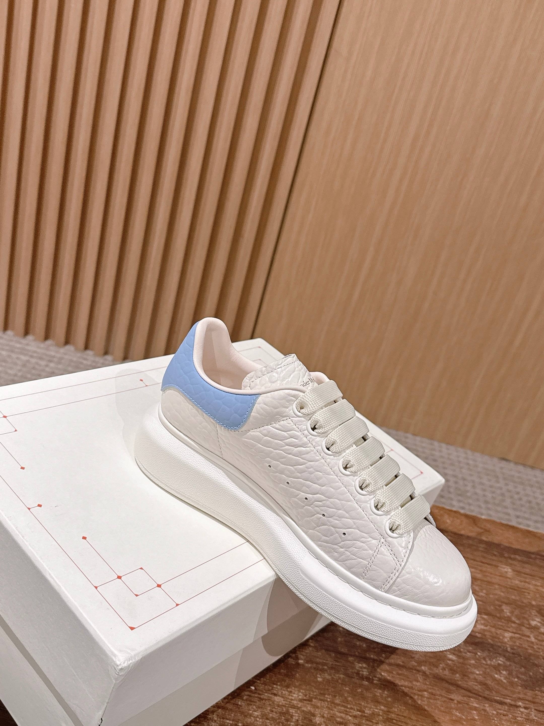 Blue white and Red white Shoes