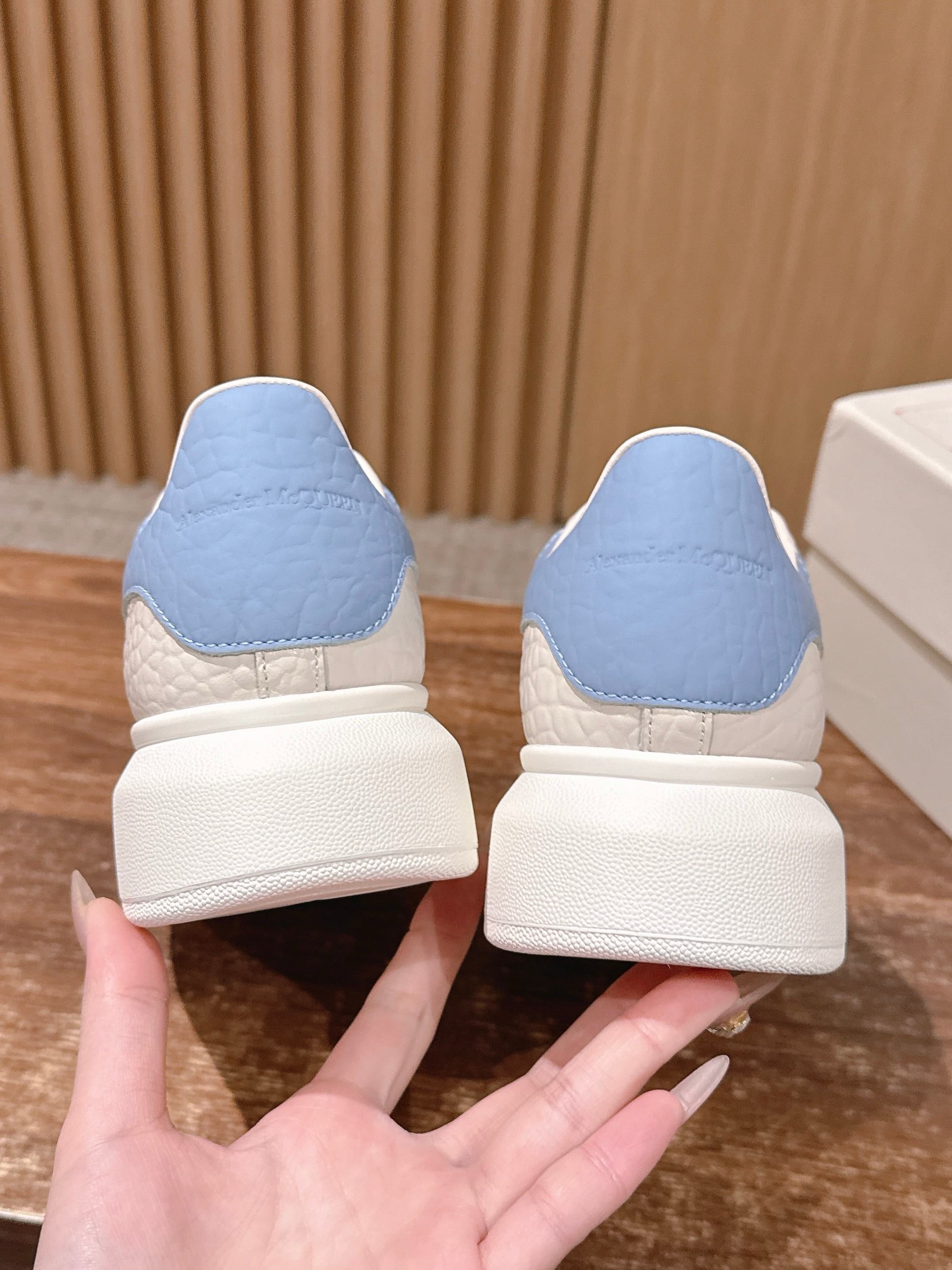Blue white and Red white Shoes