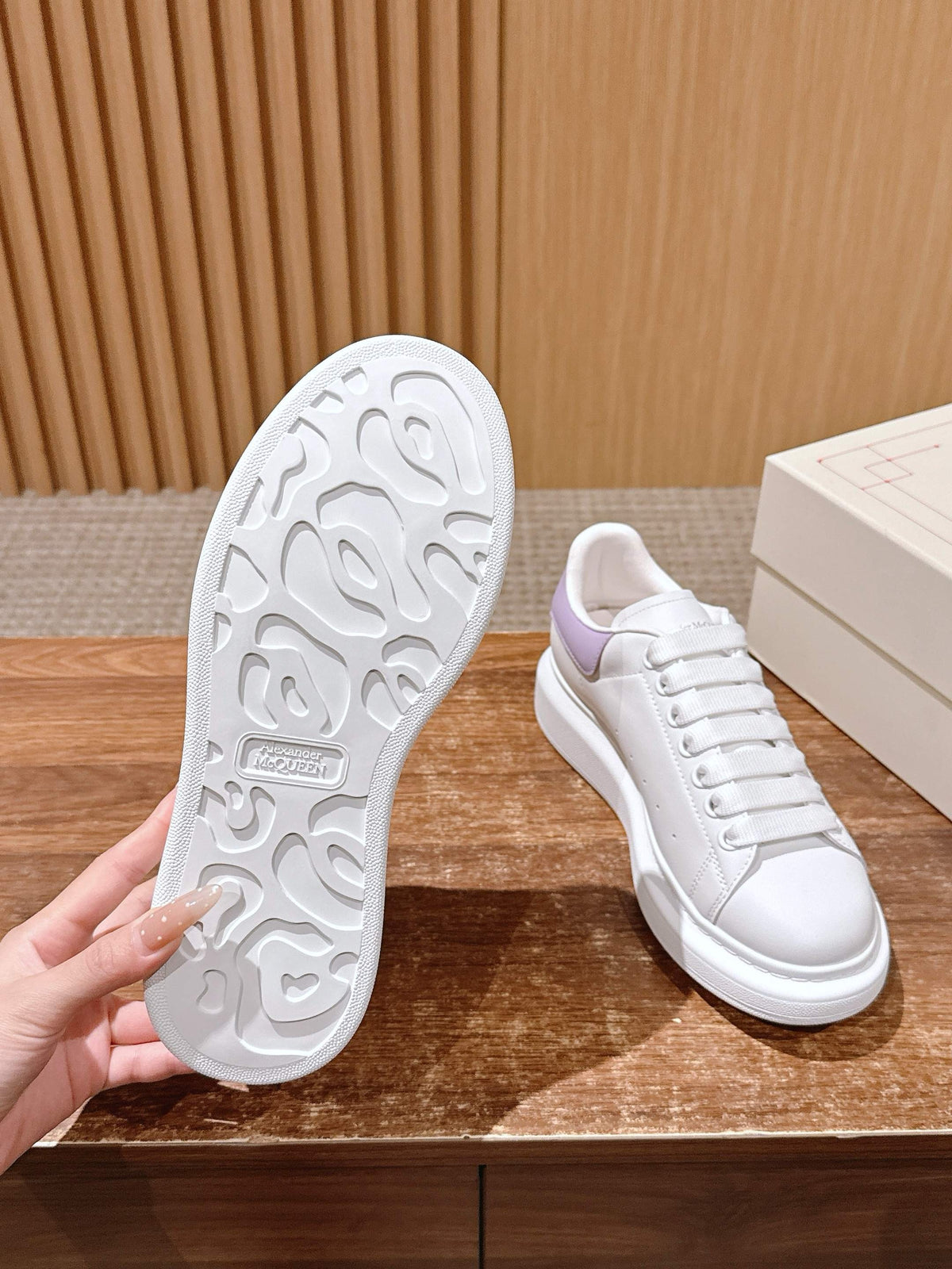 White pink and White purple Shoes