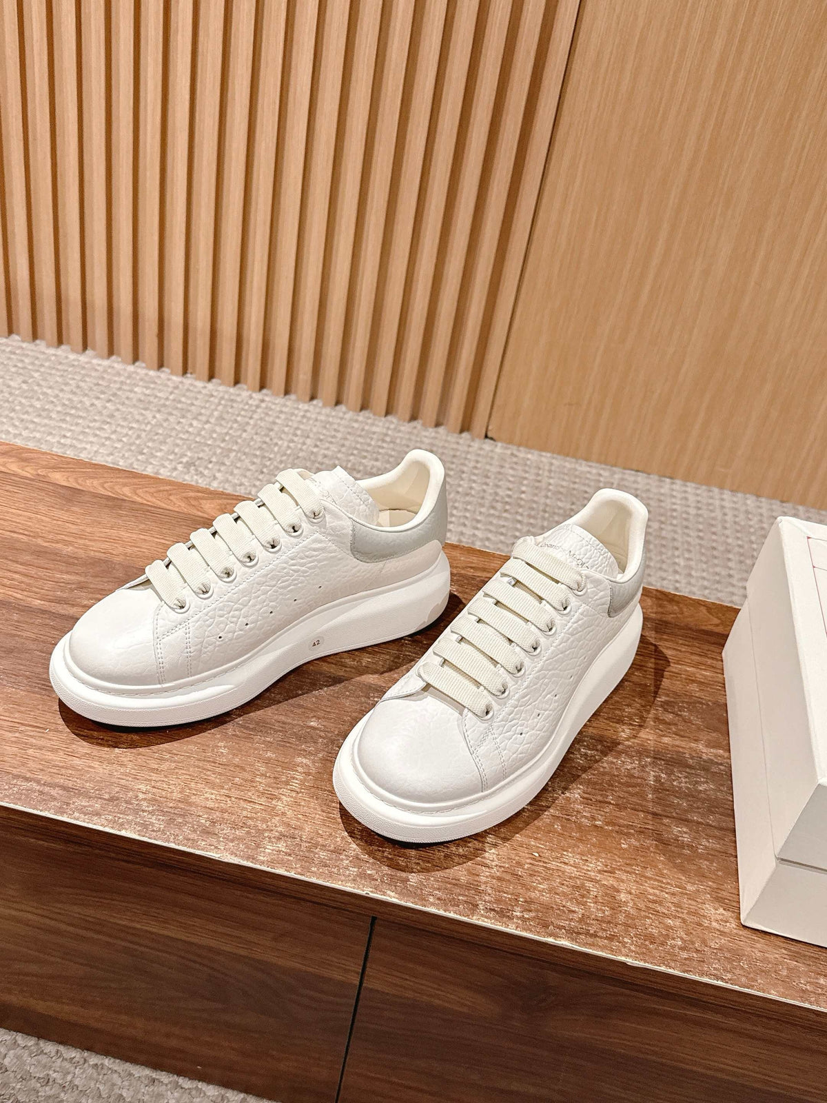 White and Black Shoes