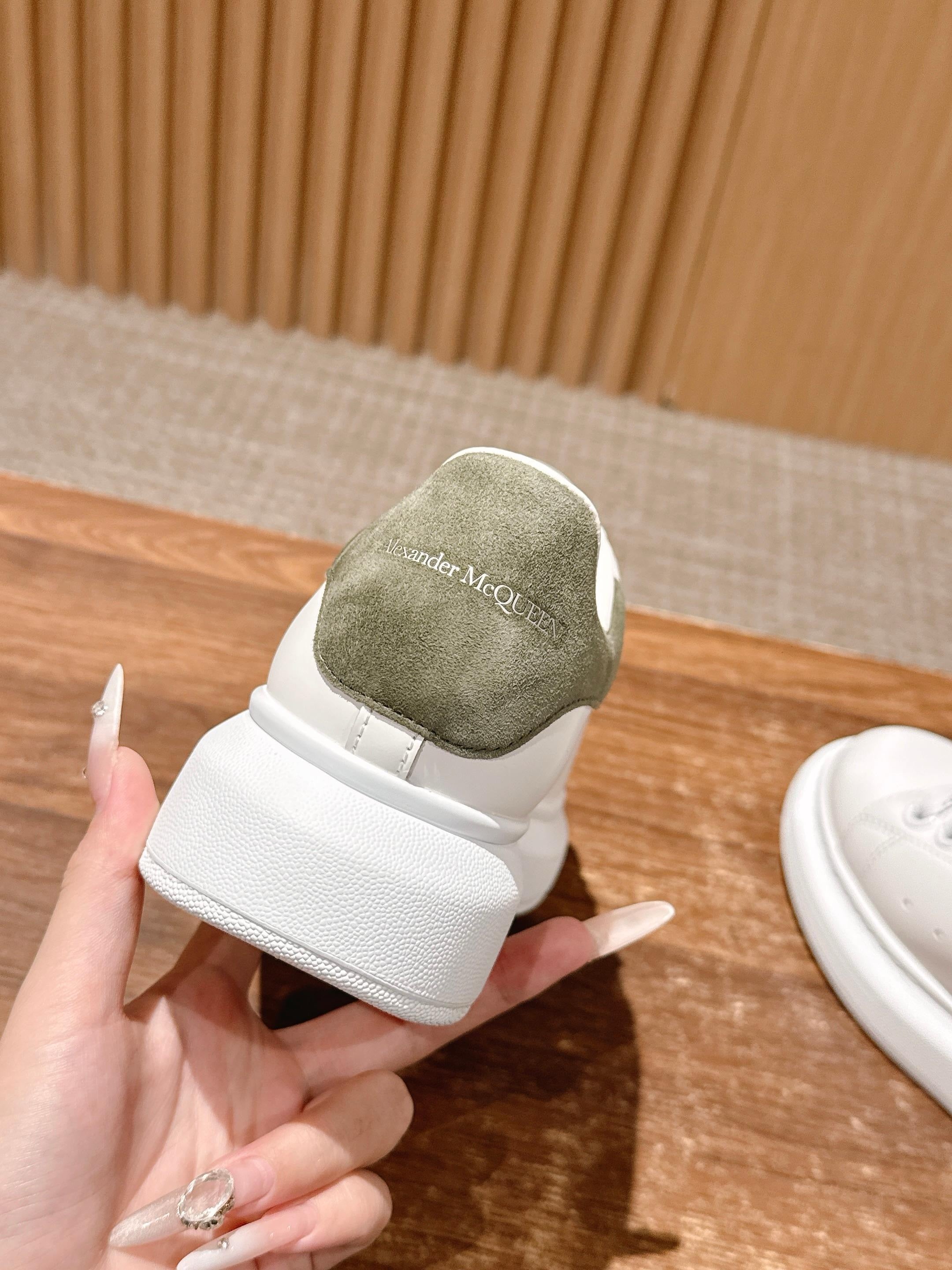 White olive green Shoes