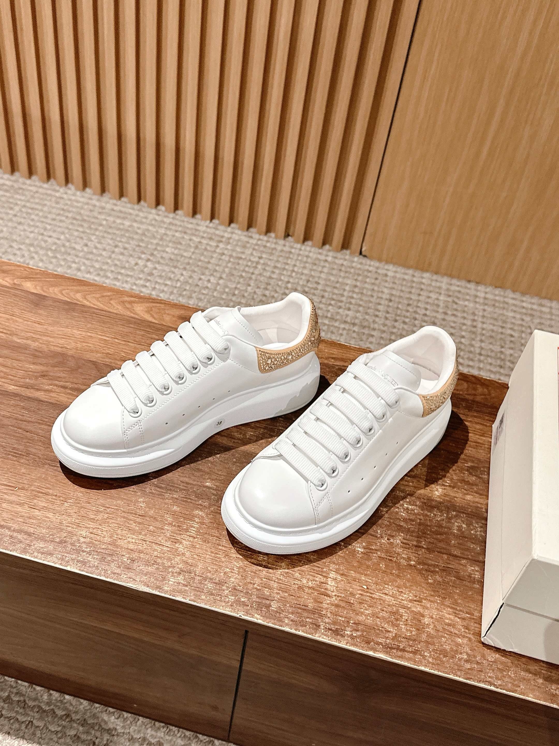 Cream white brown Shoes