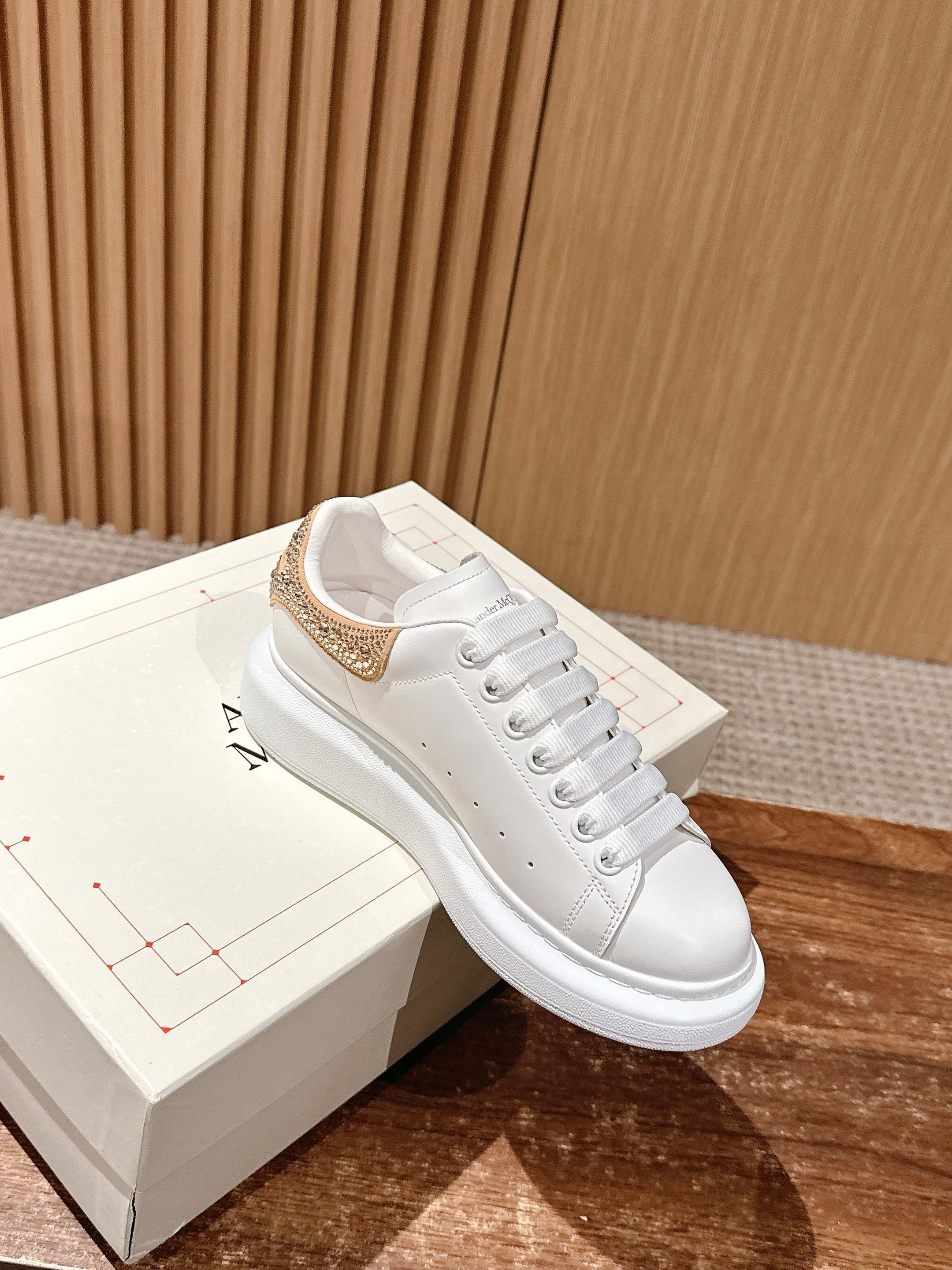 Cream white brown Shoes