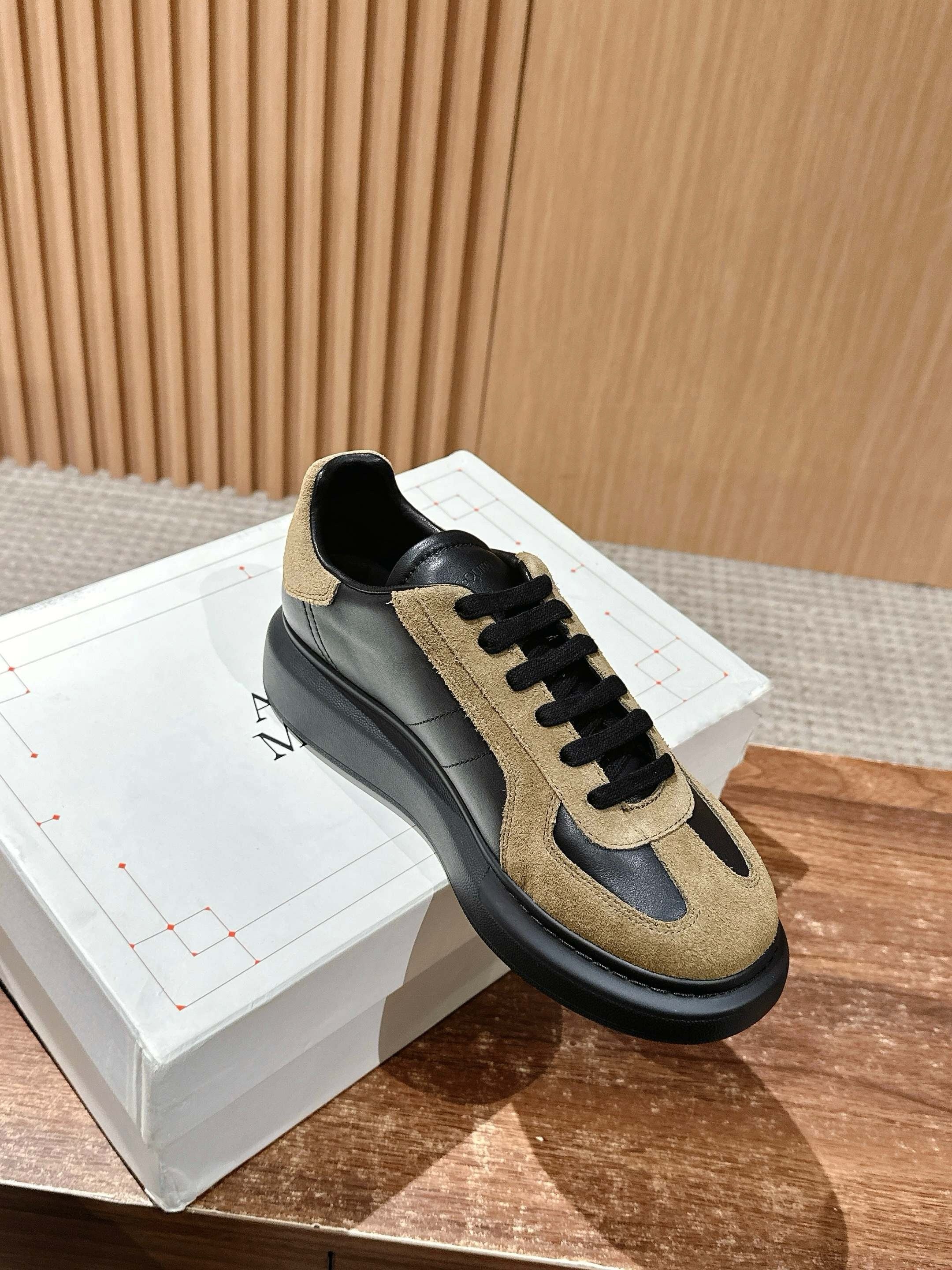 Blue white and Brown black Shoes