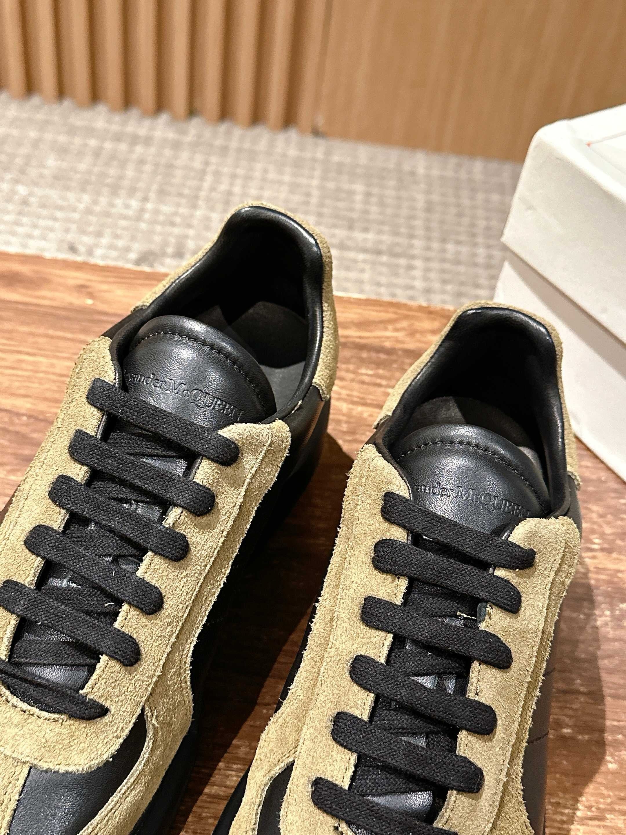 Blue white and Brown black Shoes