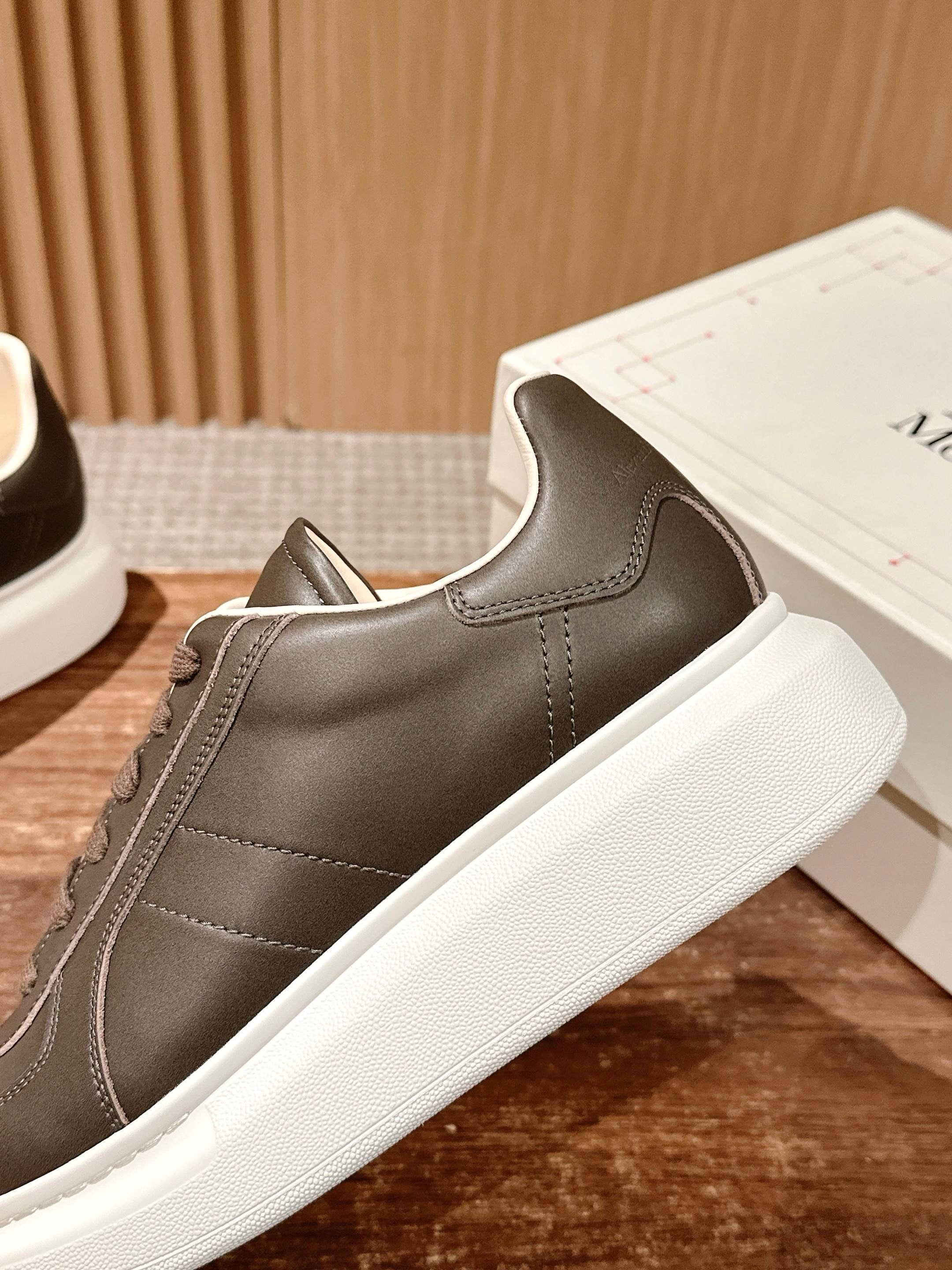 White dark brown Shoes