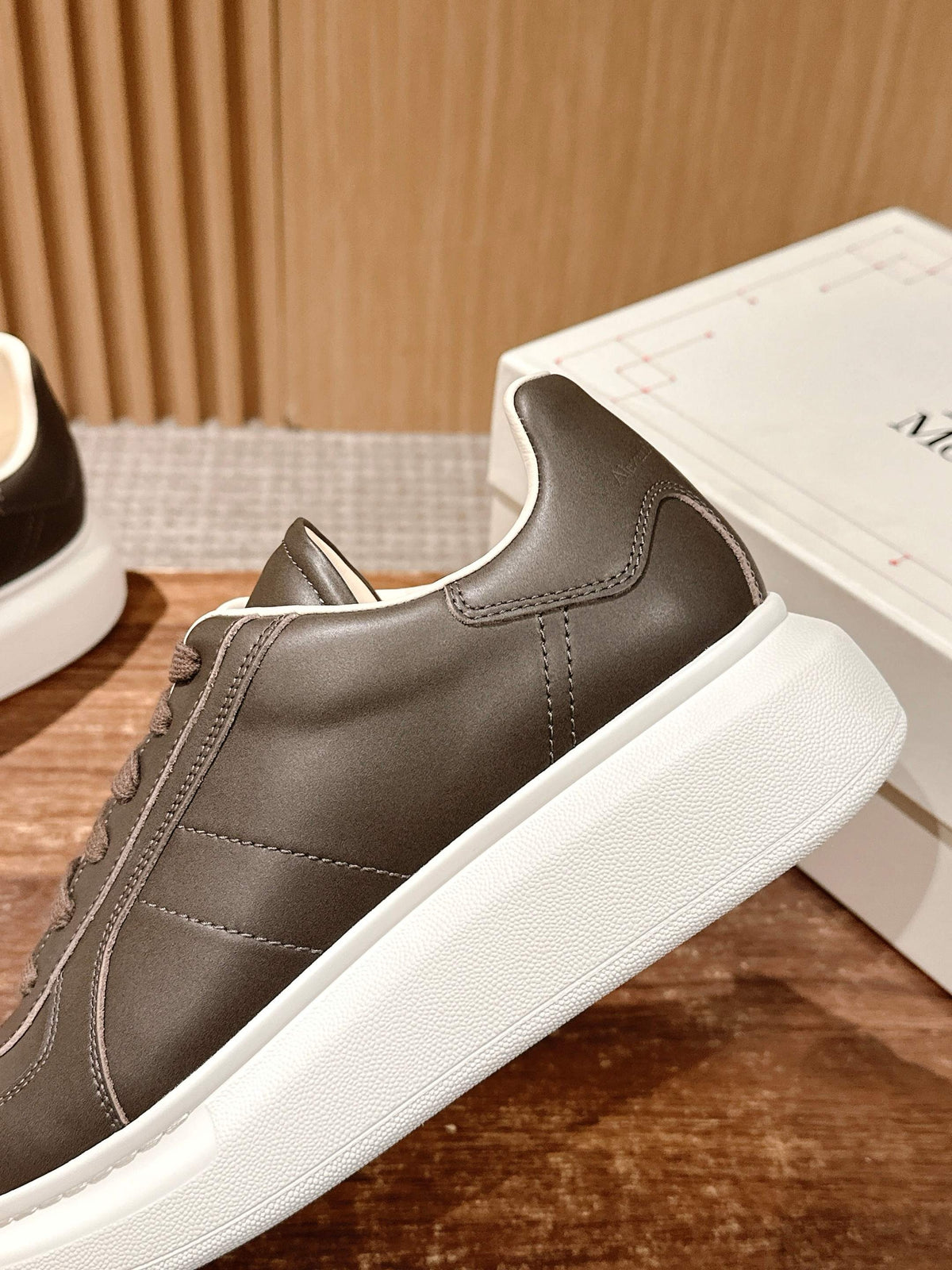 White dark brown Shoes