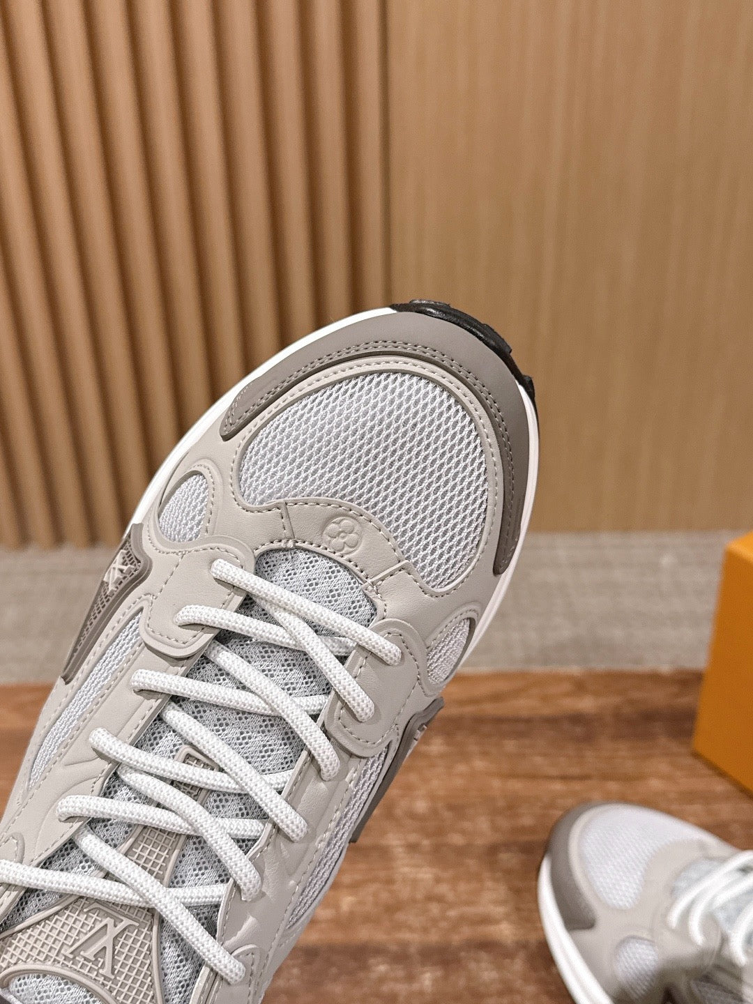 Pink white and Grey white Shoes