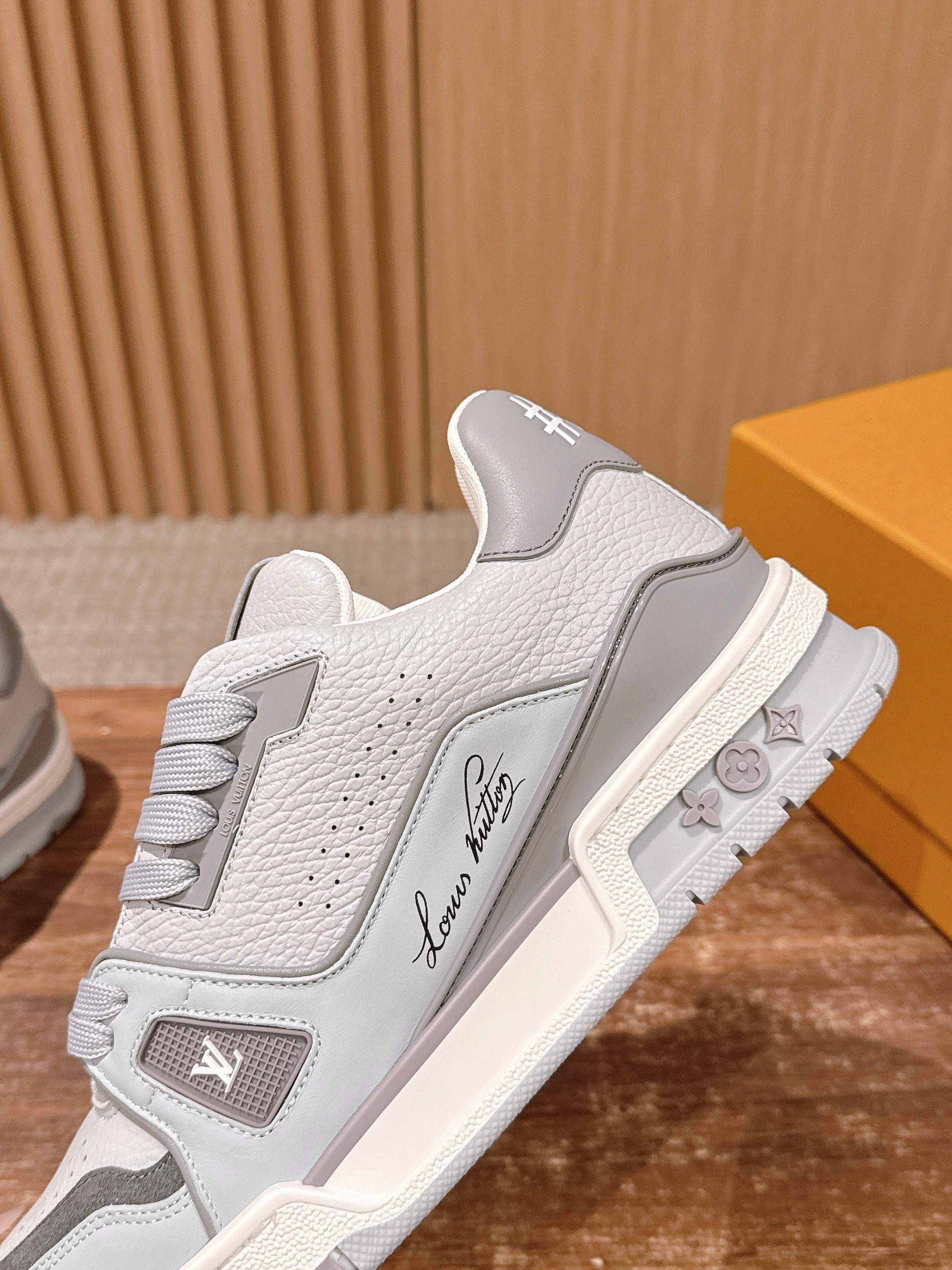 White grey and White red Shoes