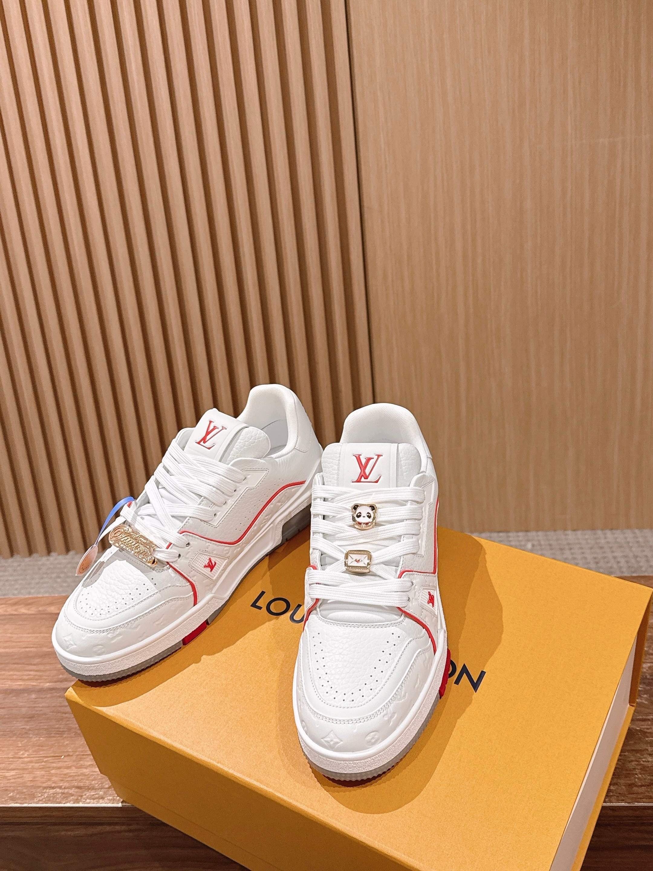White and Grey Shoes