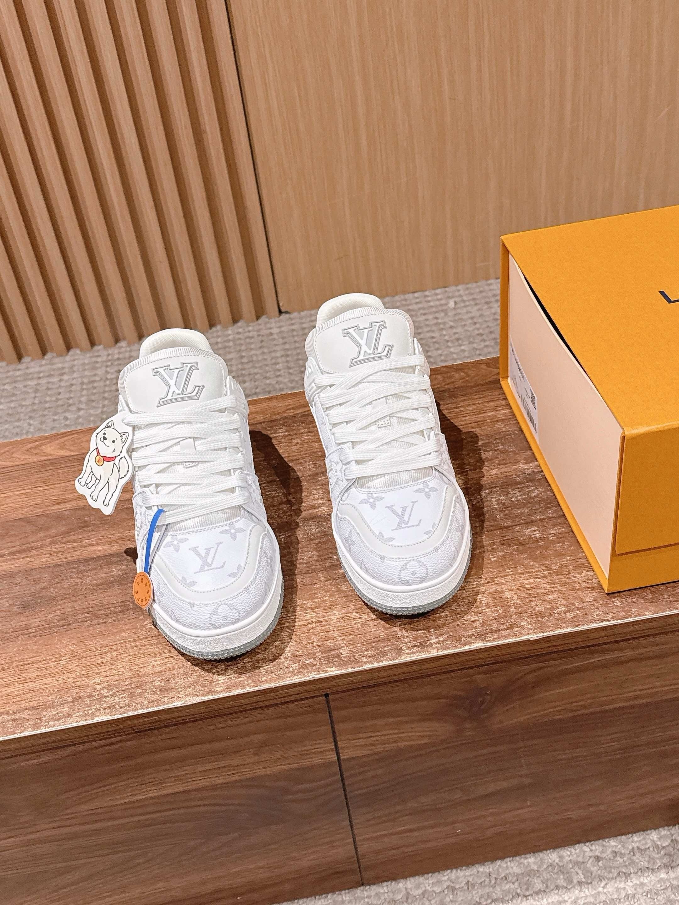 White grey and White brown Shoes