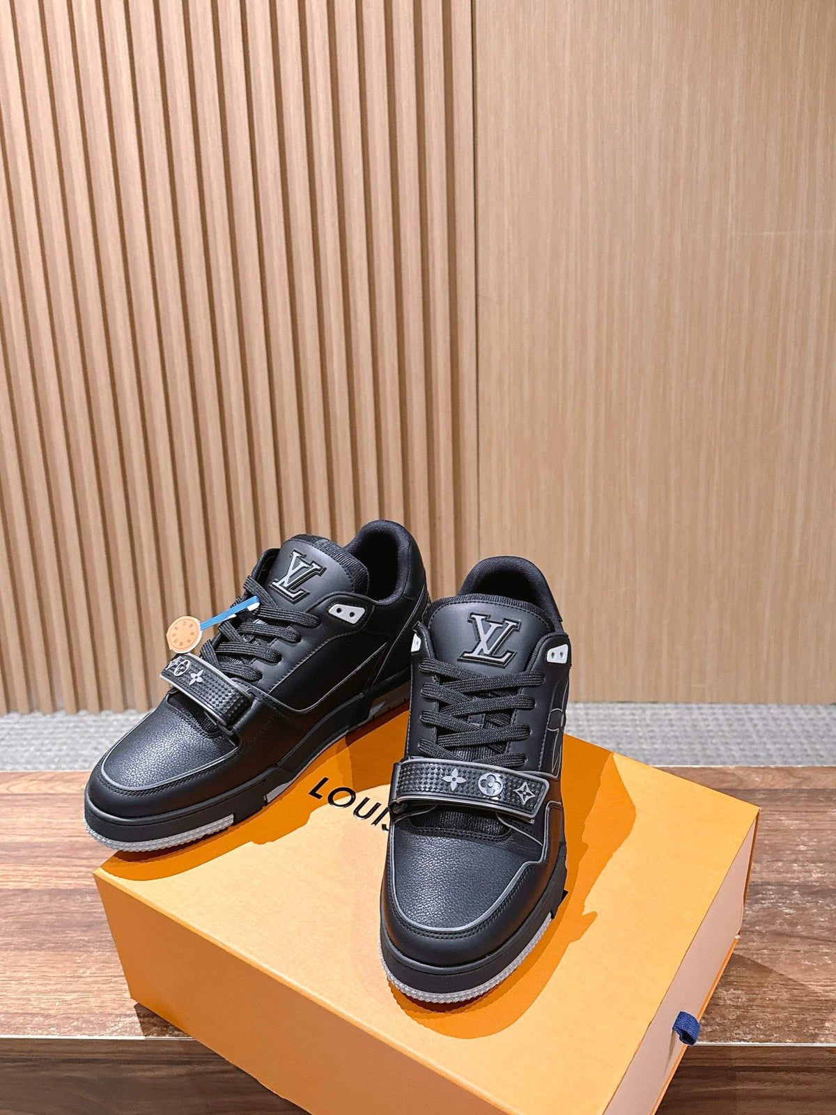 Grey and Black Shoes