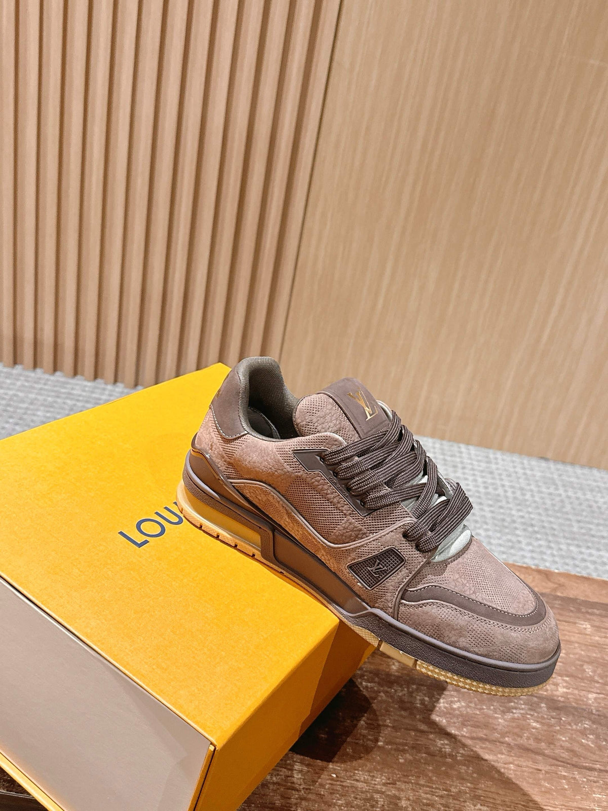 Grey and Brown grey Shoes