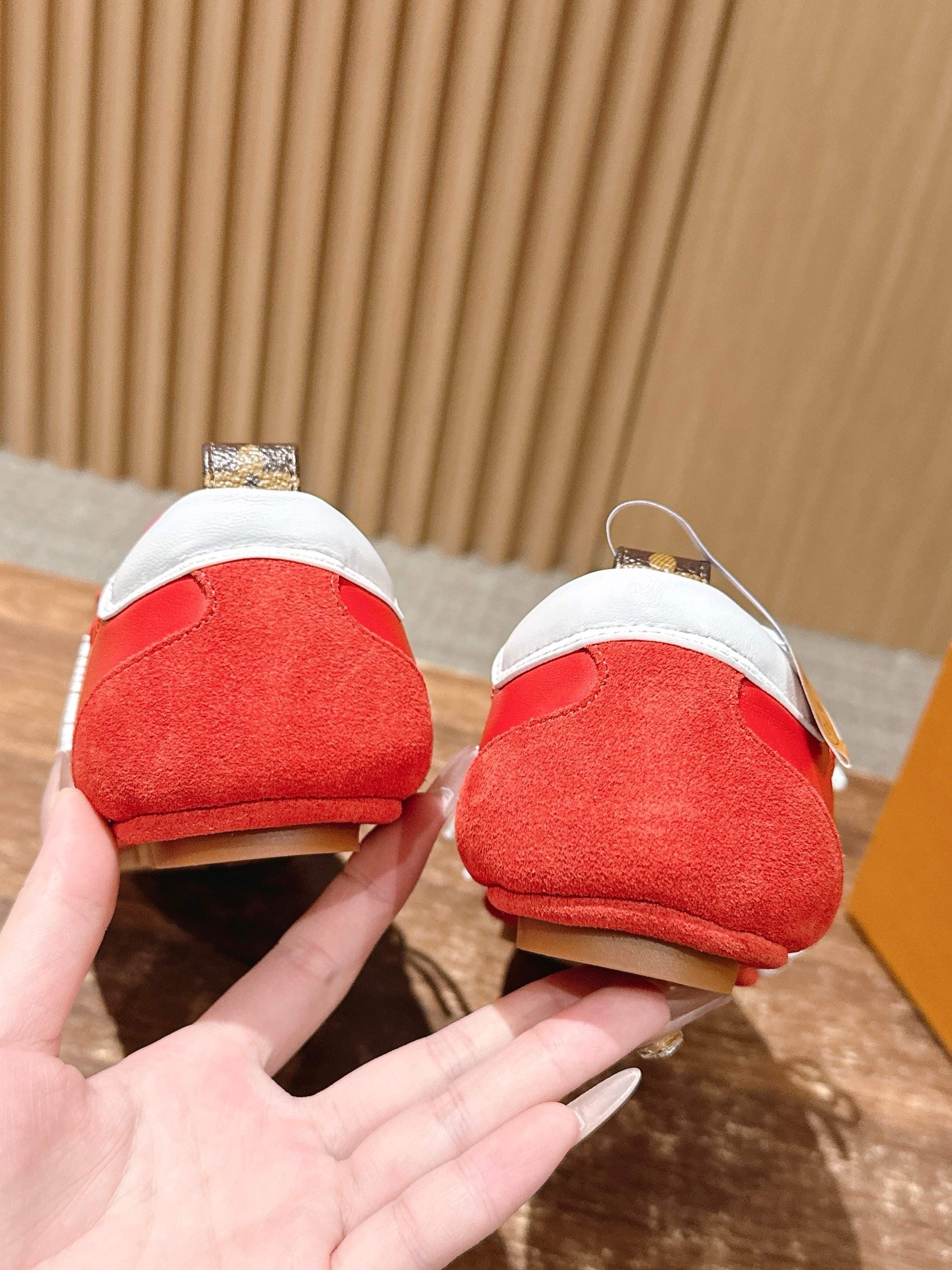 Red and White Shoes