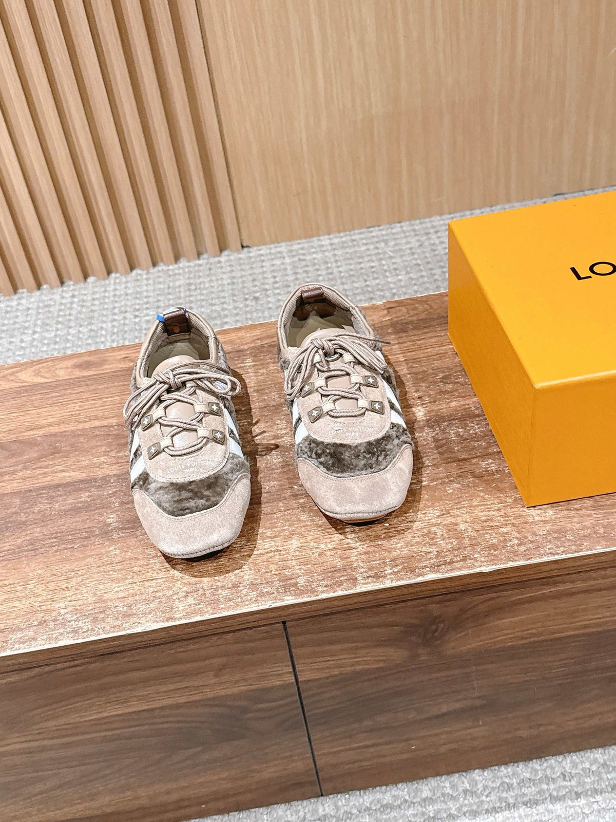Brown grey, Grey and Black Shoes