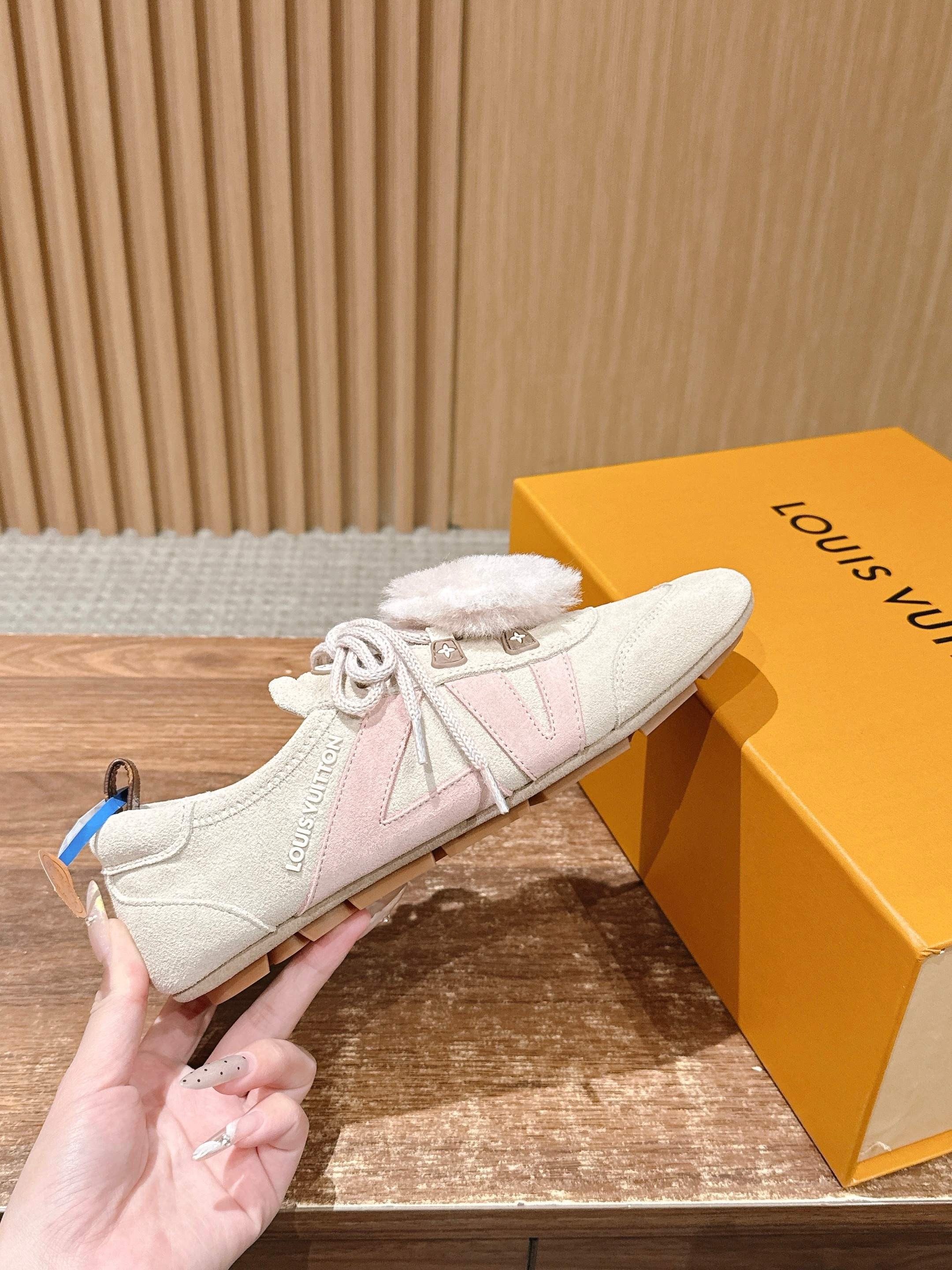 Blue and White Shoes