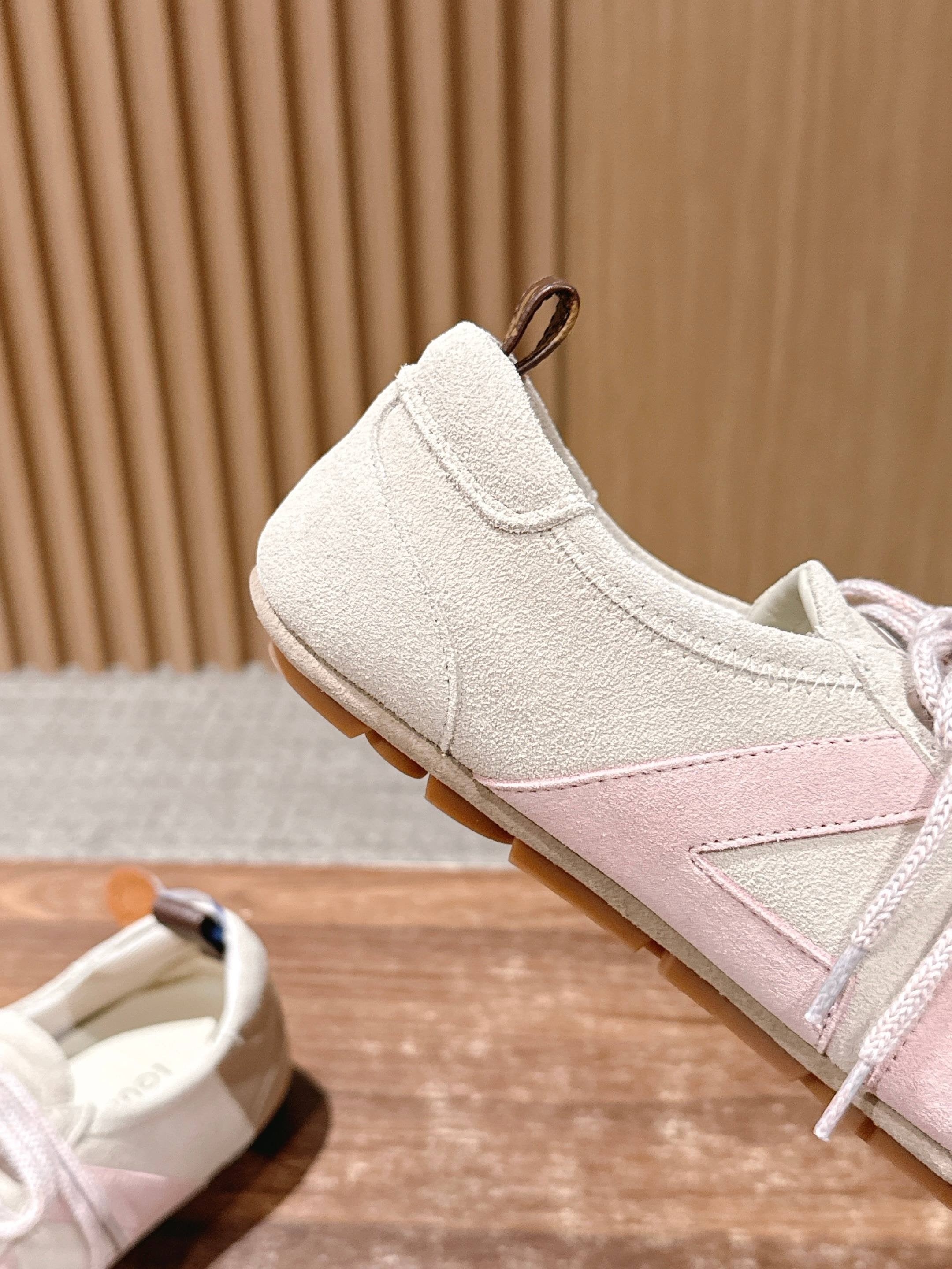 Blue and White Shoes