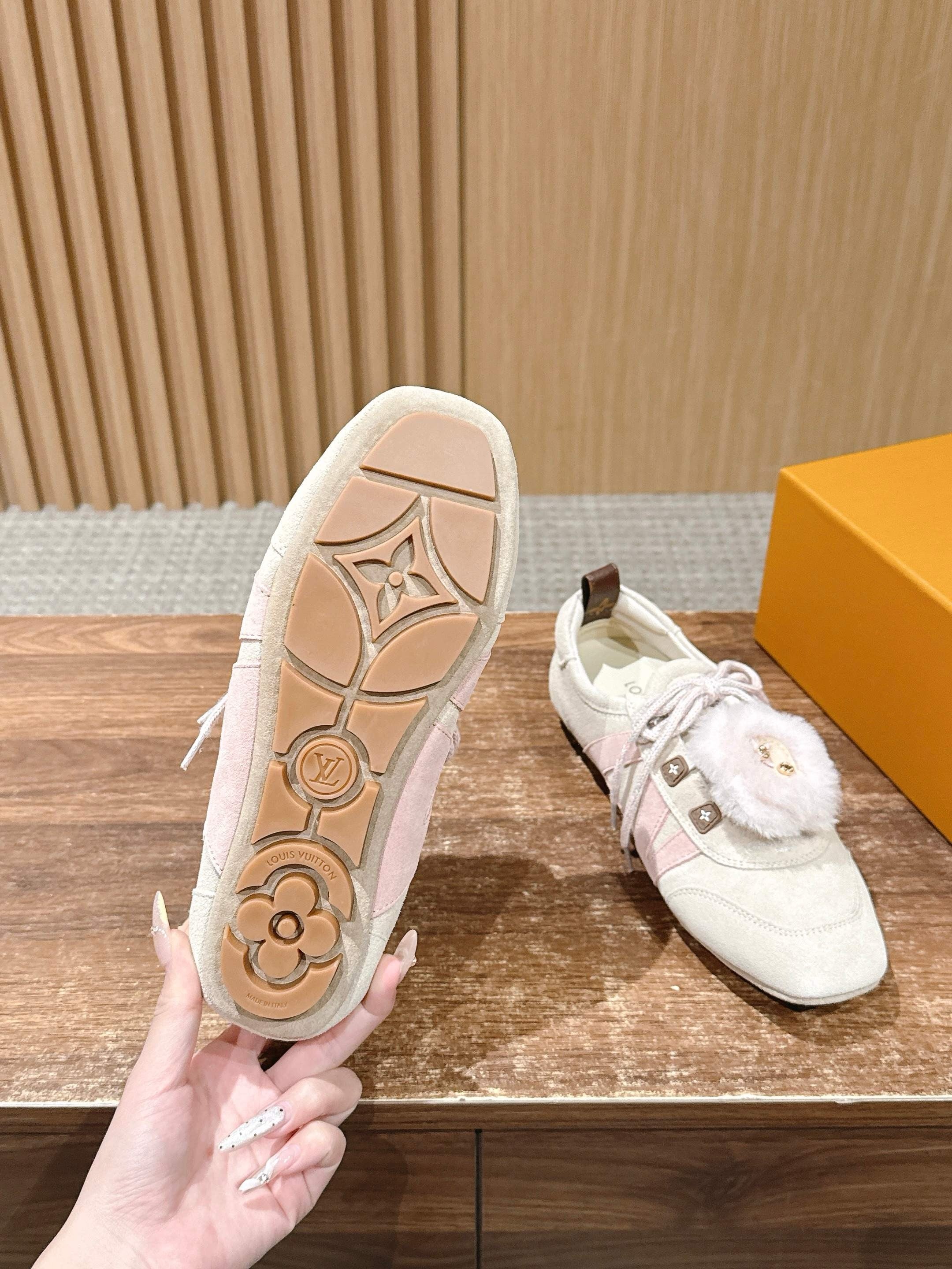 Blue and off-white Shoes