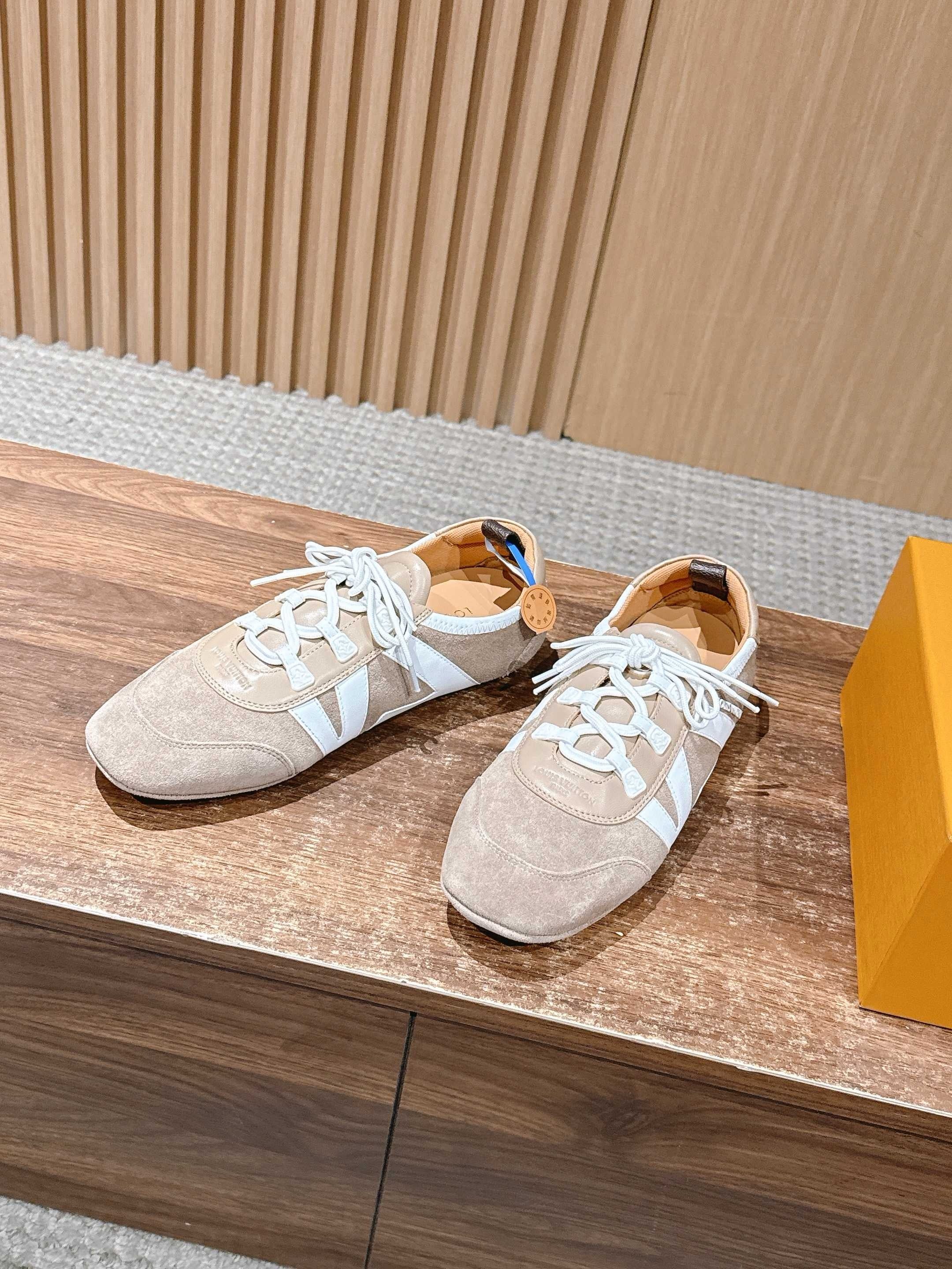 Blue and Brown Shoes