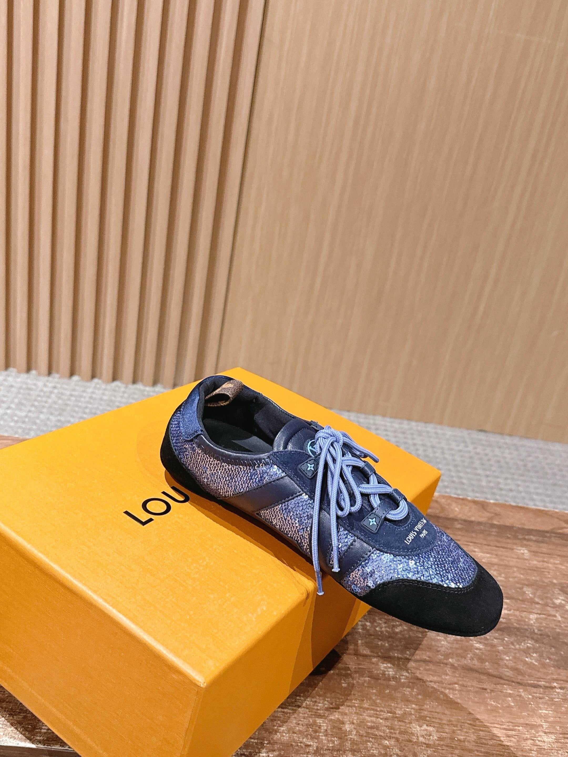 Blue and Black Shoes