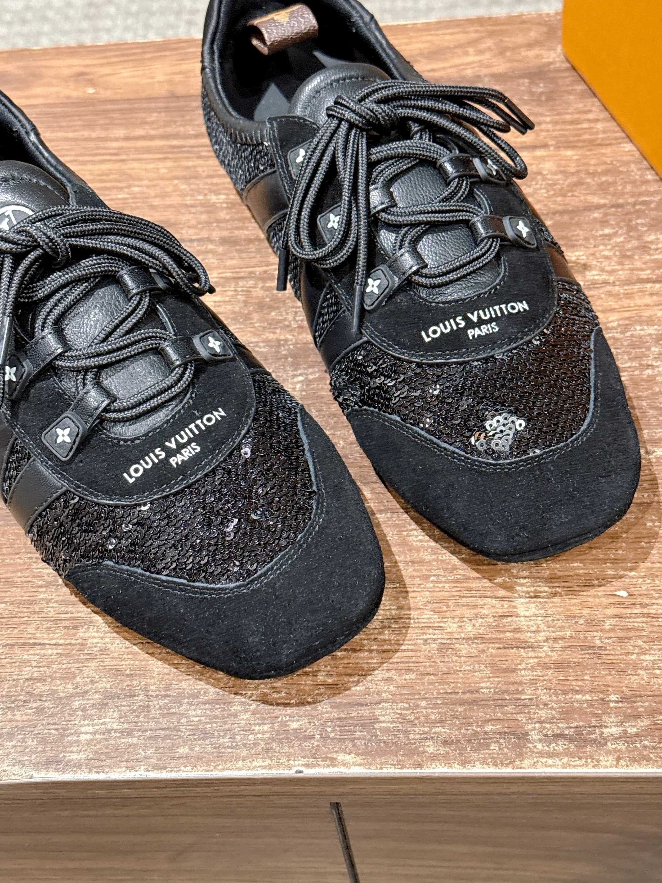 Blue and Black Shoes