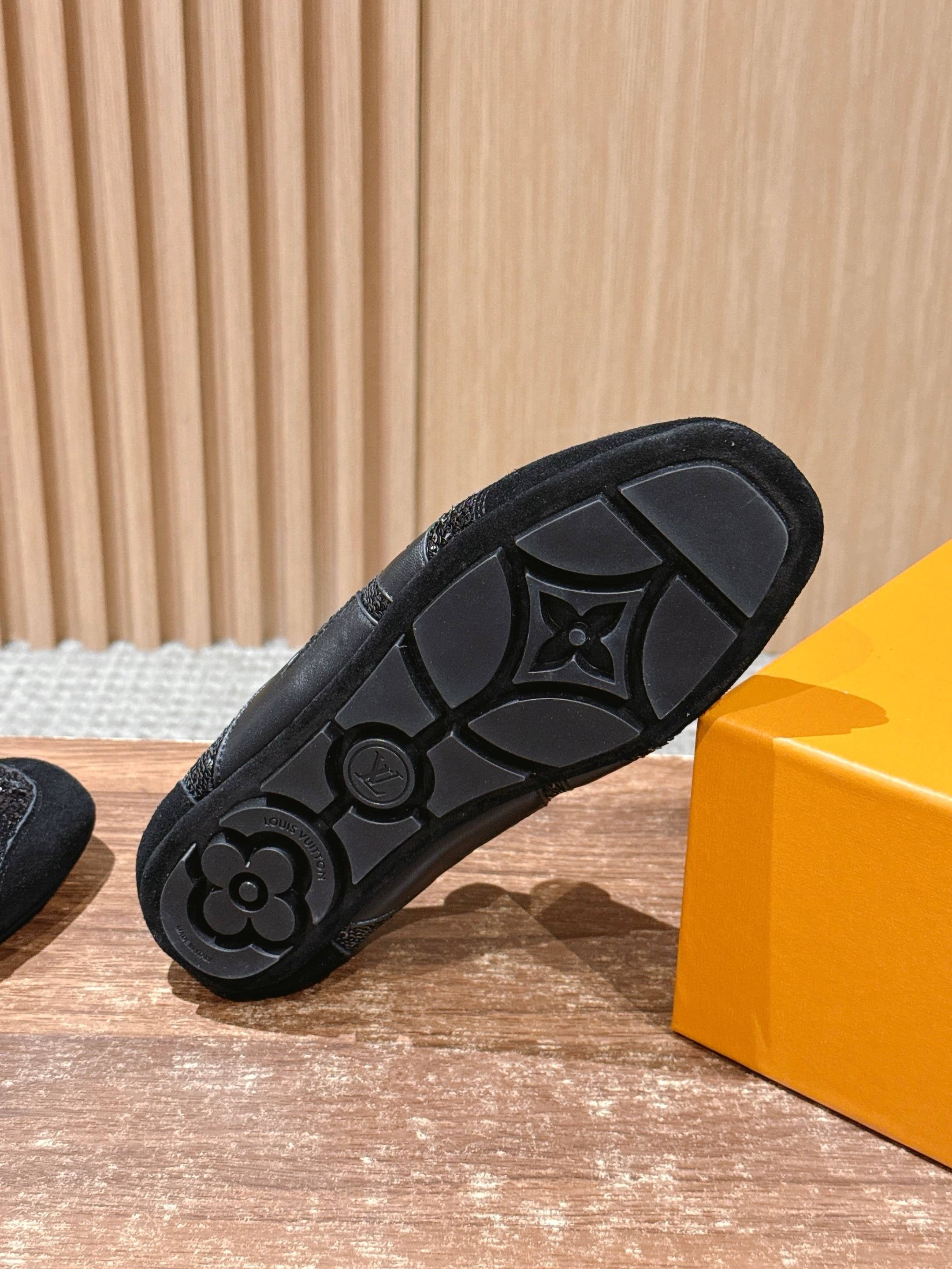 Blue and Black Shoes