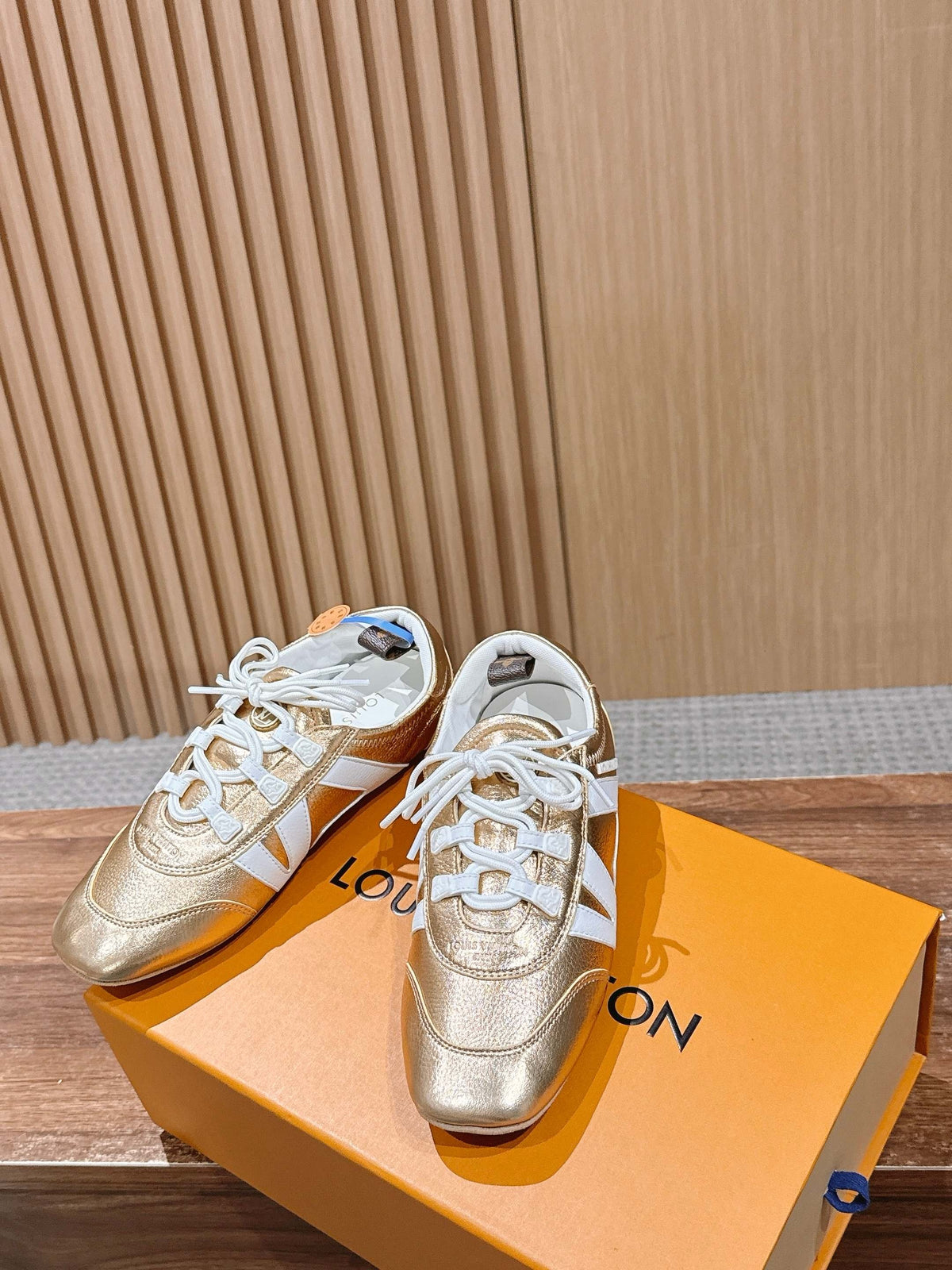 Golden white and Silver white Shoes