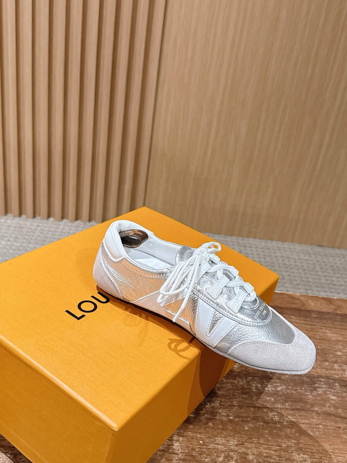 Golden white and Silver white Shoes