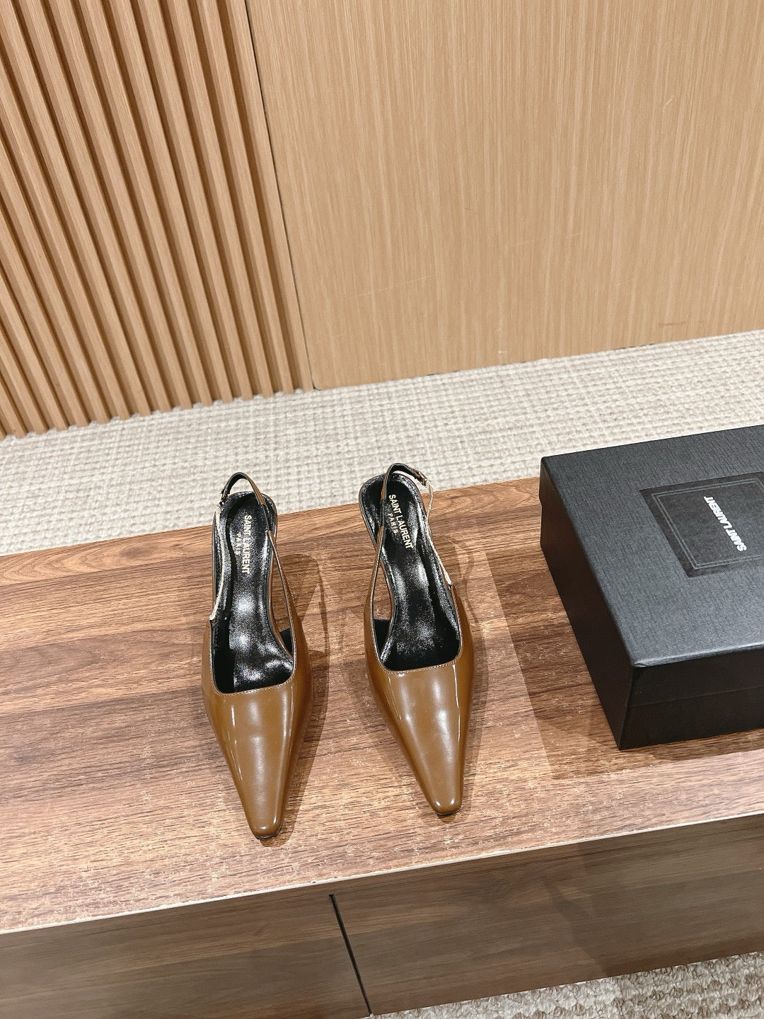 Brown, Croc Black and Black Shoes