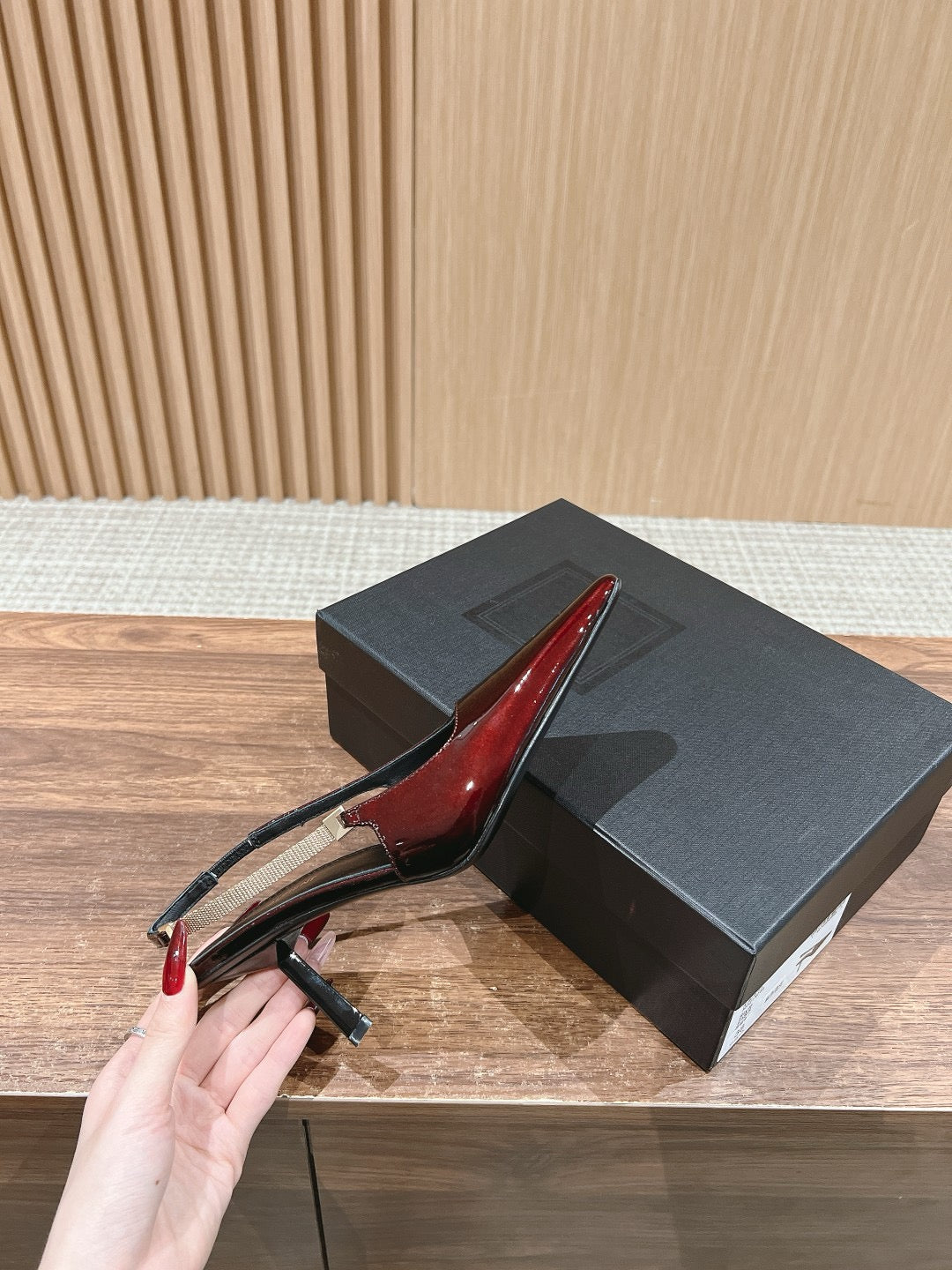 Black and Red Shoes