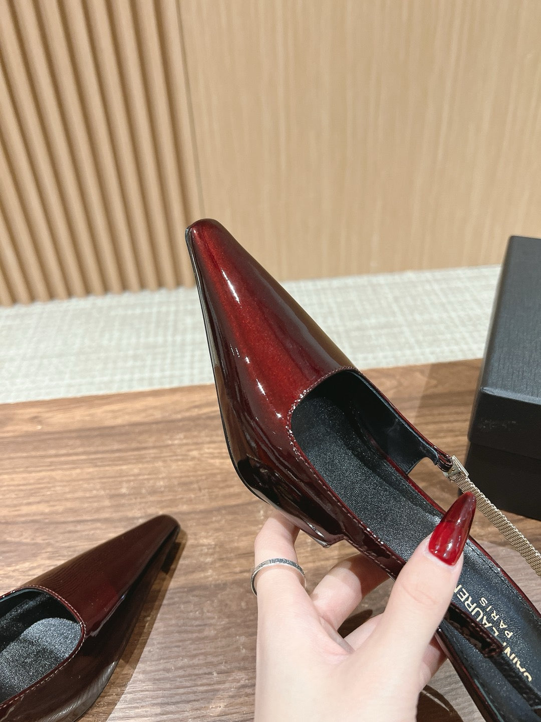 Black and Red Shoes