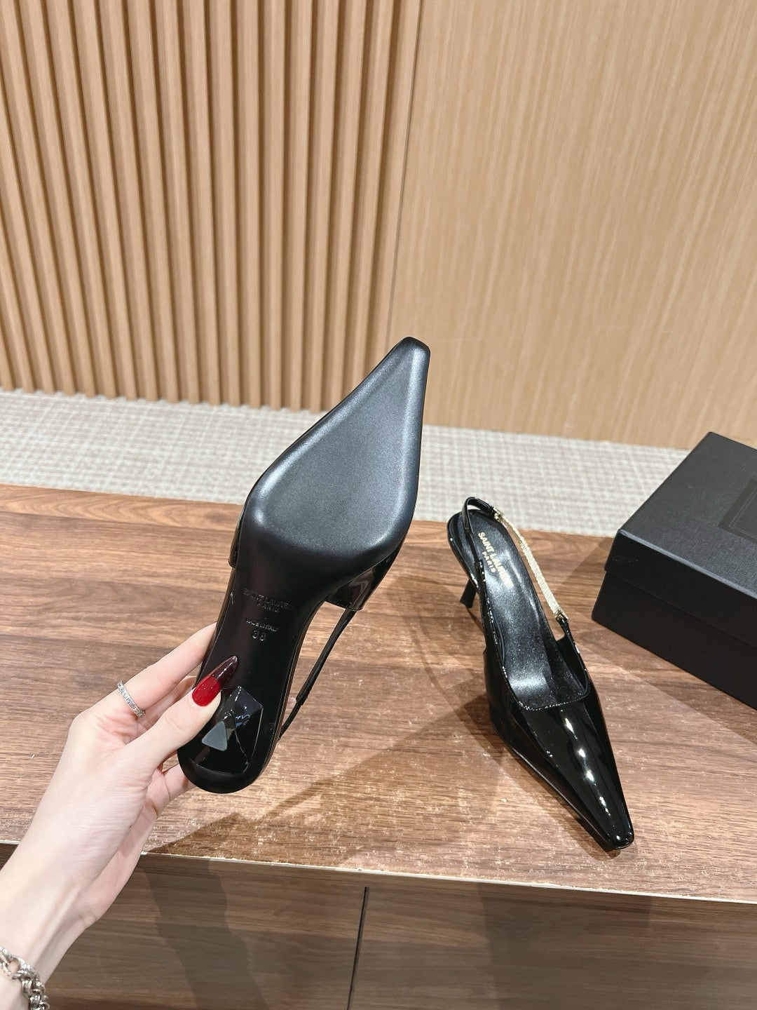 Black and Red Shoes