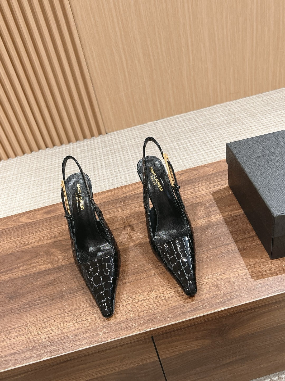 Black printed Shoes