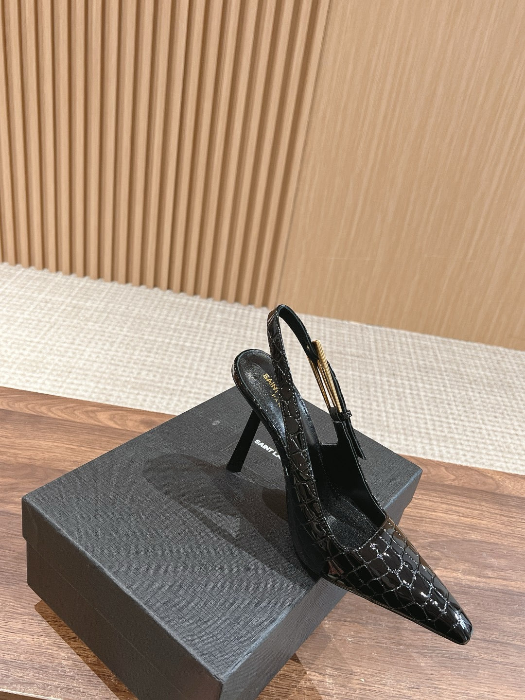 Black printed Shoes