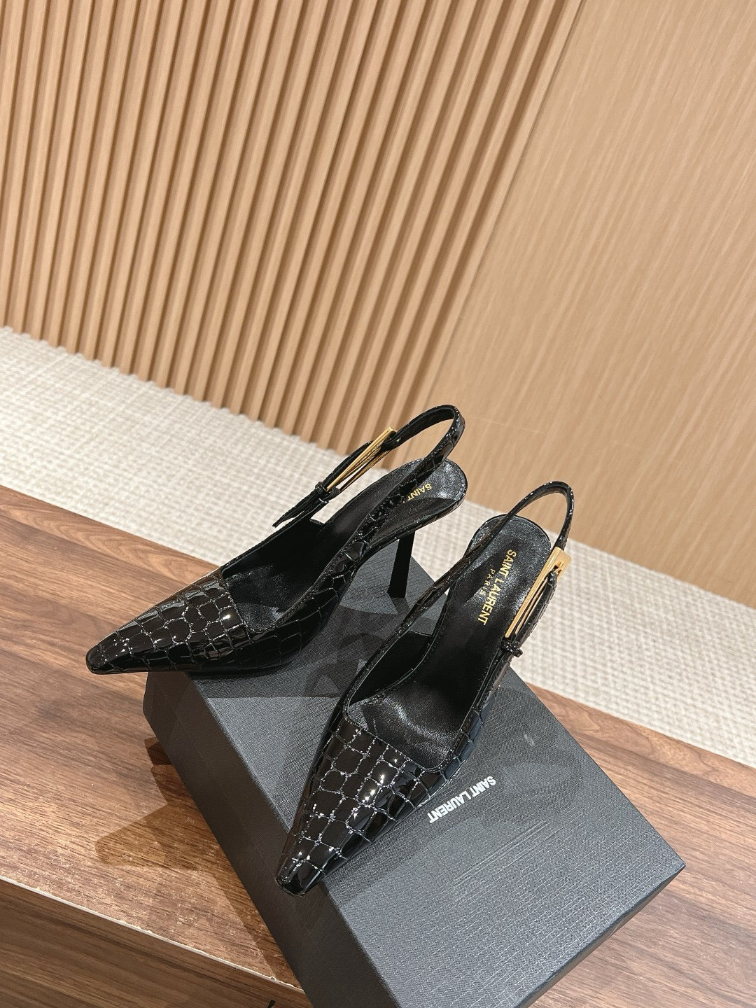 Black printed Shoes